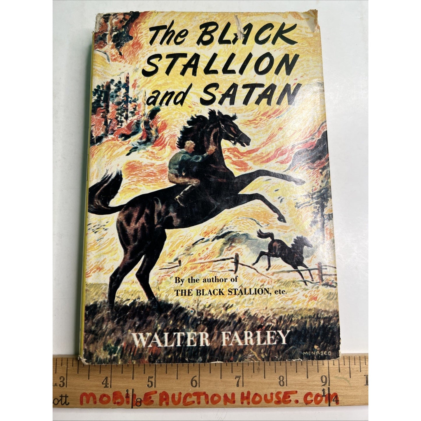 "The Black Stallion and Satan" by Walter Farley (1949) HC DJ 11th Printing