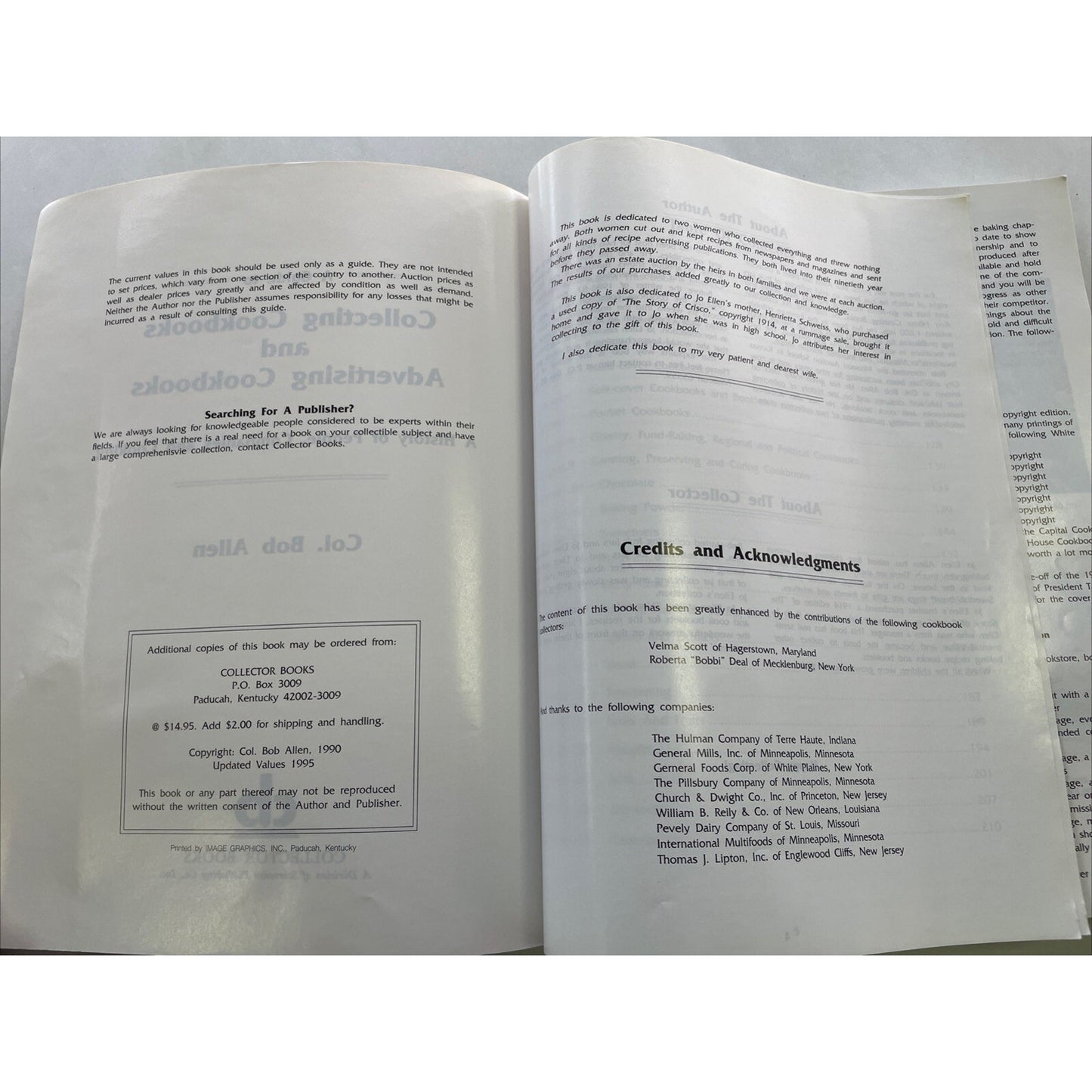A Guide to Collecting Cookbooks by Bob Allen (1990, Trade Paperback)