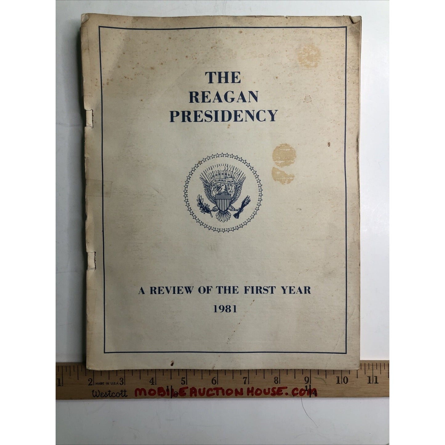 1981 RARE The Reagan Presidency: A Review Of The First Year Report By White Hous