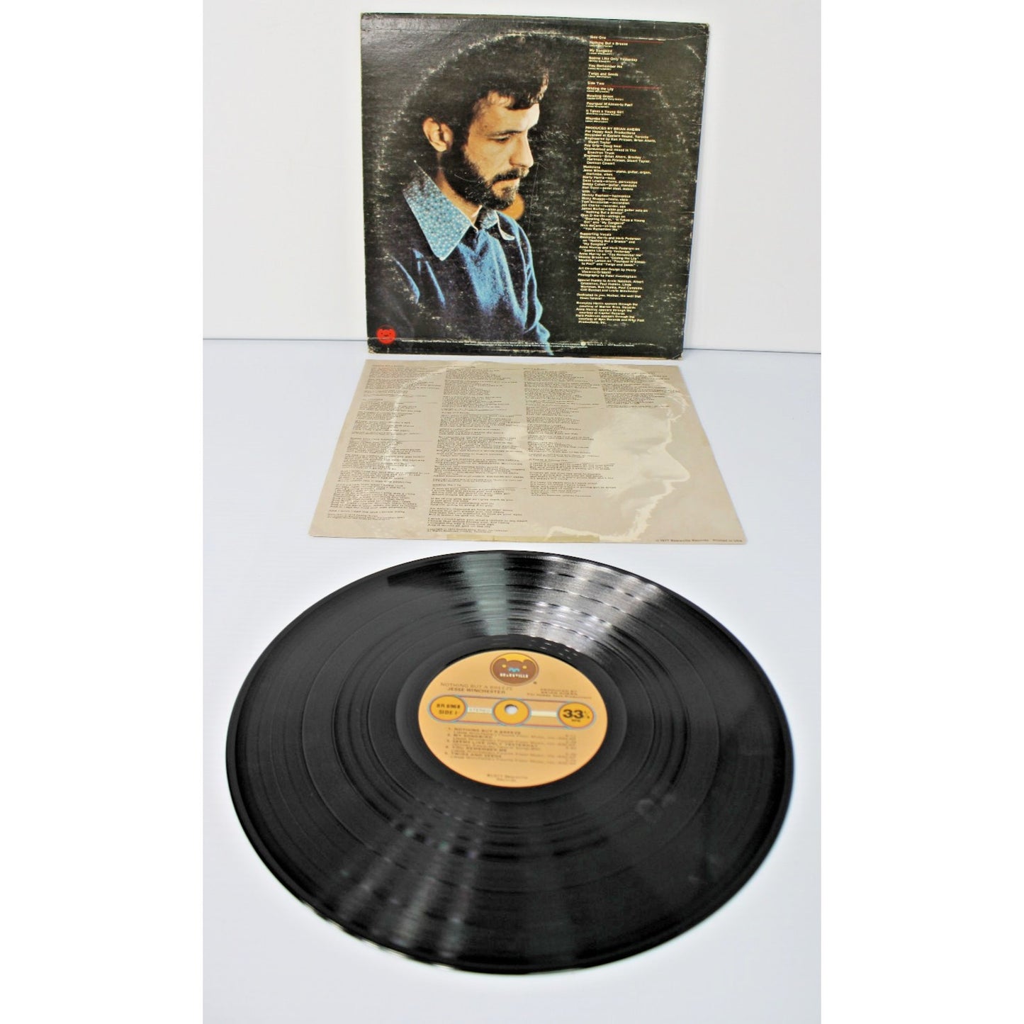 Jesse Winchester- Nothing But A Breeze, 1977 Vintage 12" LP BR 6968 Lyric Sleeve