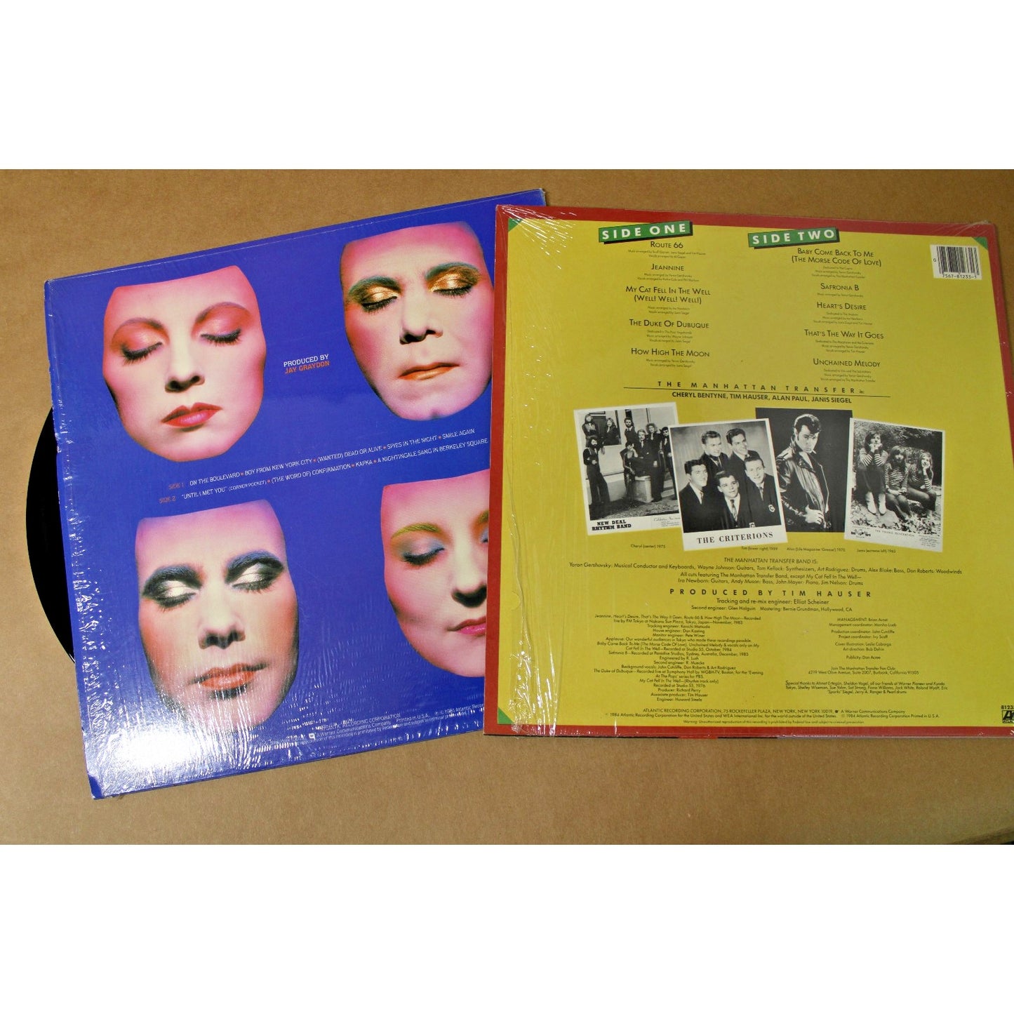 2 Album Lot, 11-time Grammy Winners The Manhattan Transfer, 1980s Jazz Fusion