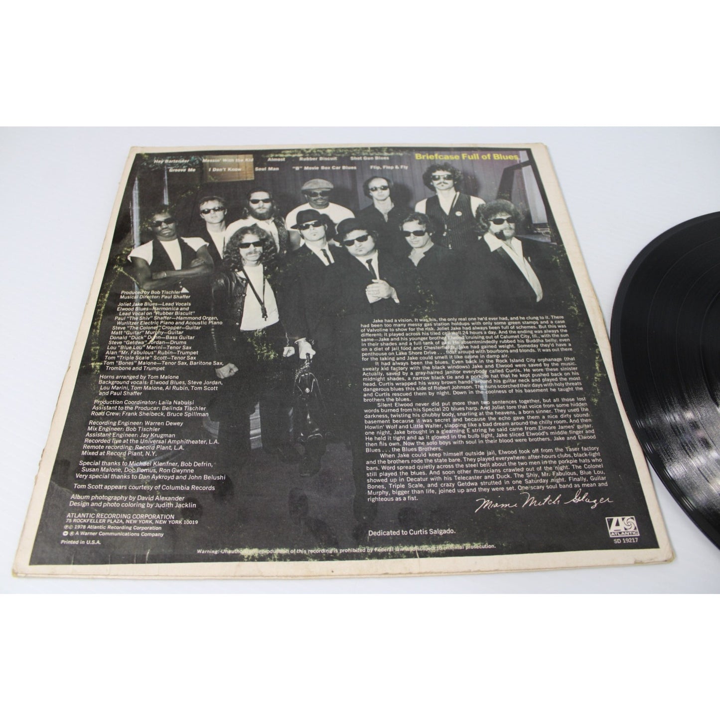 Blues Brothers- Briefcase Full Of Blues, 1978 Atlantic, SD19217 Vinyl LP Record