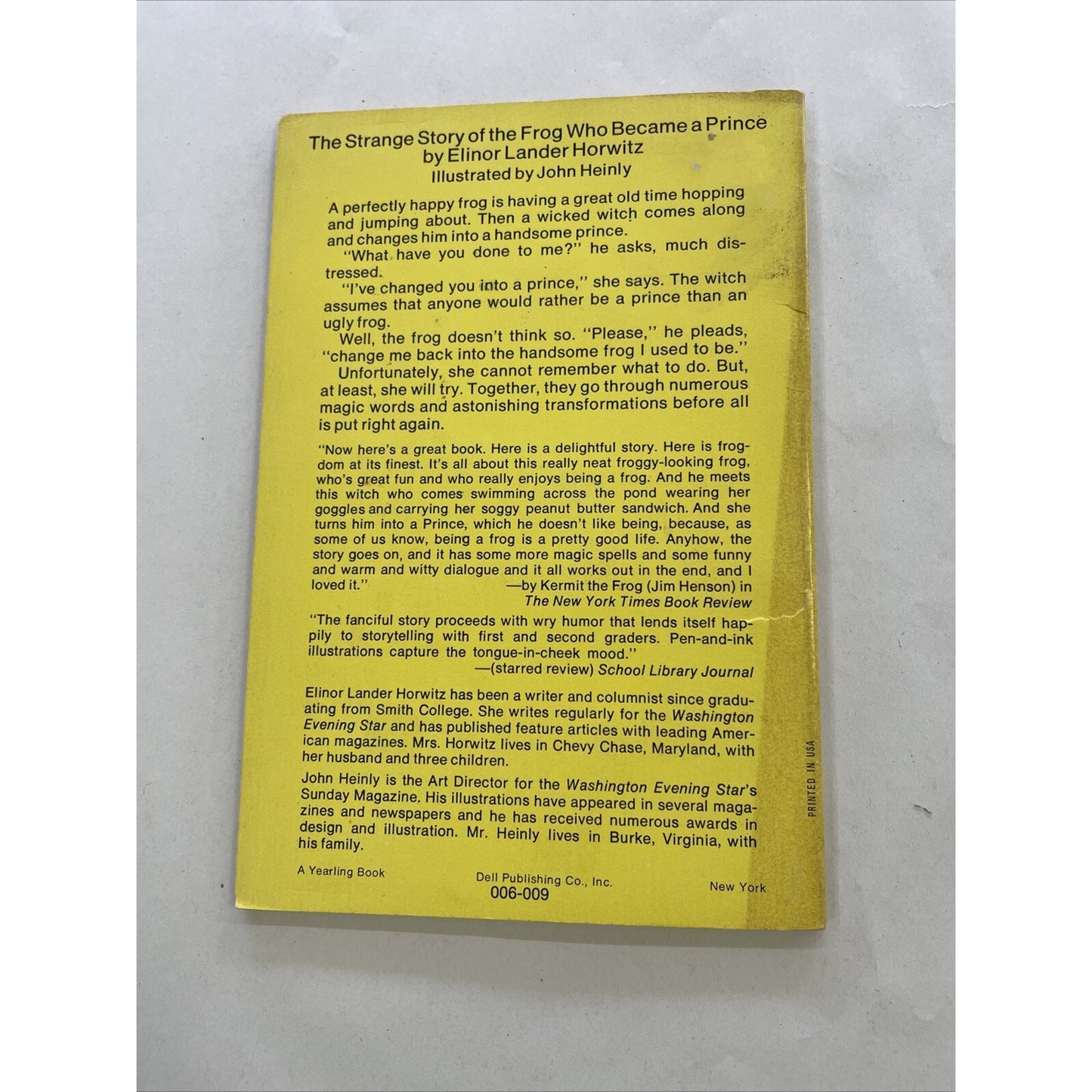The Strange Story Of The Frog Who Became A Prince By Elinor Lander (PB, 1971)