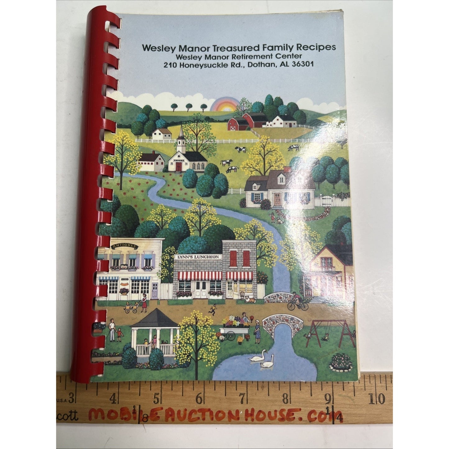 1992 Cookbook Wesley Manor Treasured Family Recipes Dothan Alabama