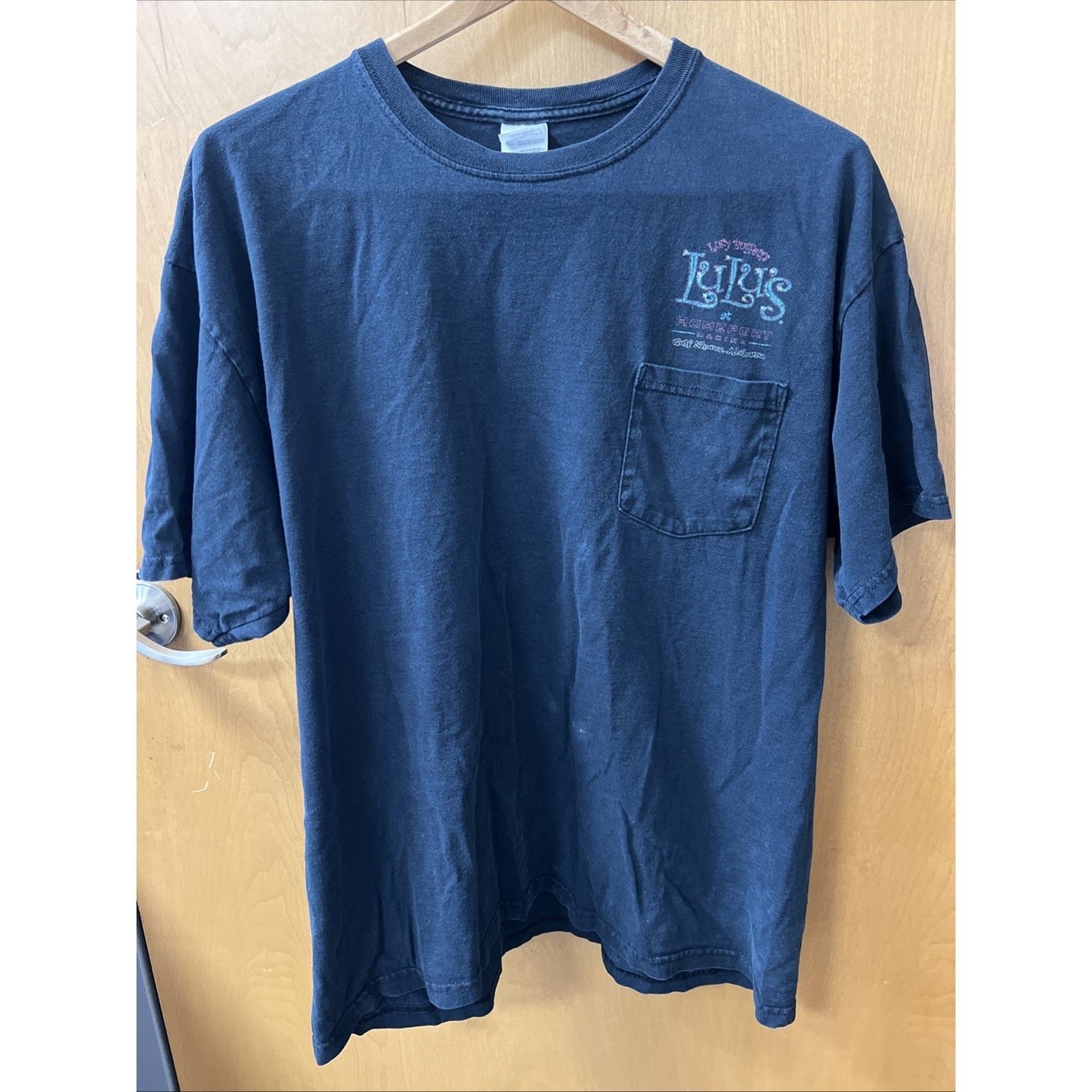 LuLu's Lucy Buffett T-Shirt Adult Size Extra Large XL Gulf Shores Alabama Marina