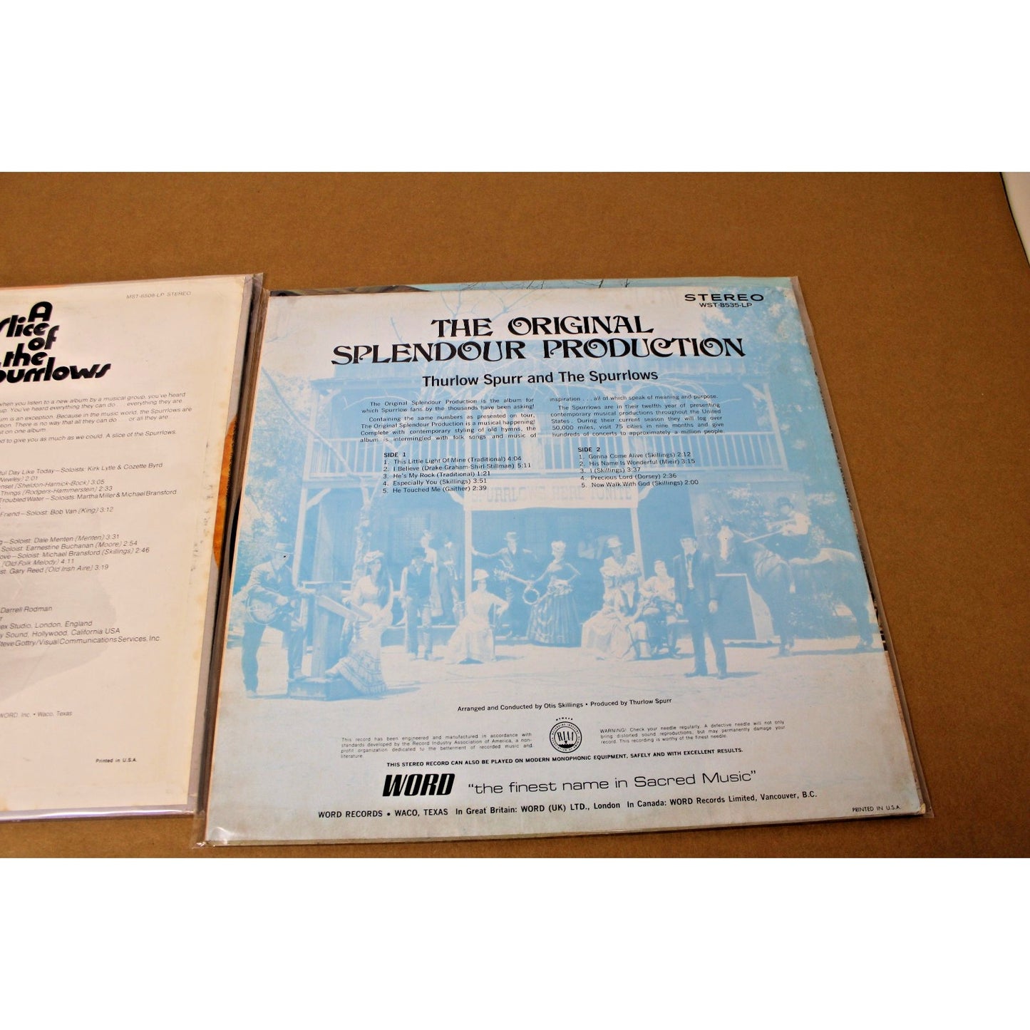 The Spurrlows- Contemporary Chrisian Music (CCM) Pioneers, 2 LP lot, 1960s