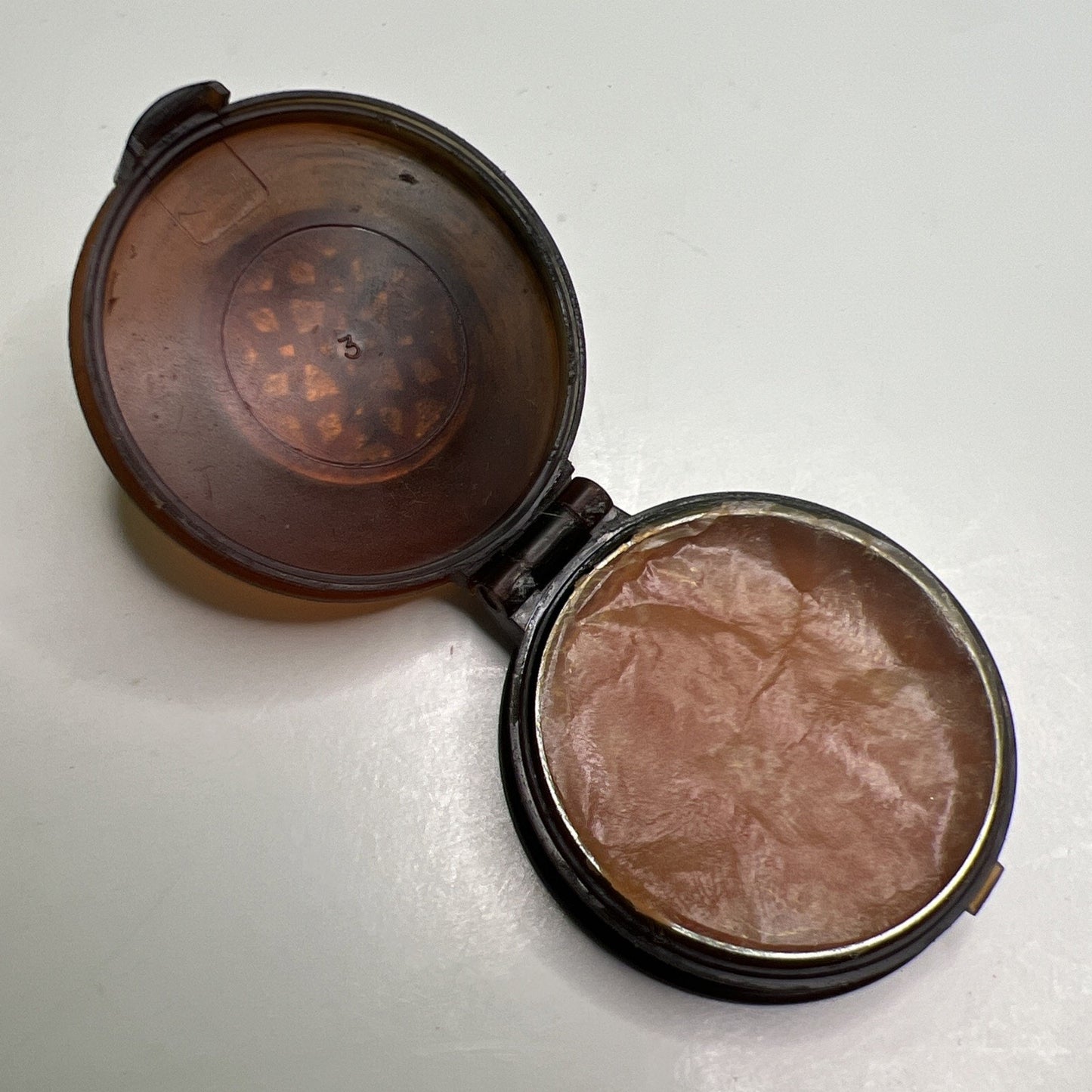 Avon New York To A Wild Rose Perfume Glace Compact Only Vintage Vanity