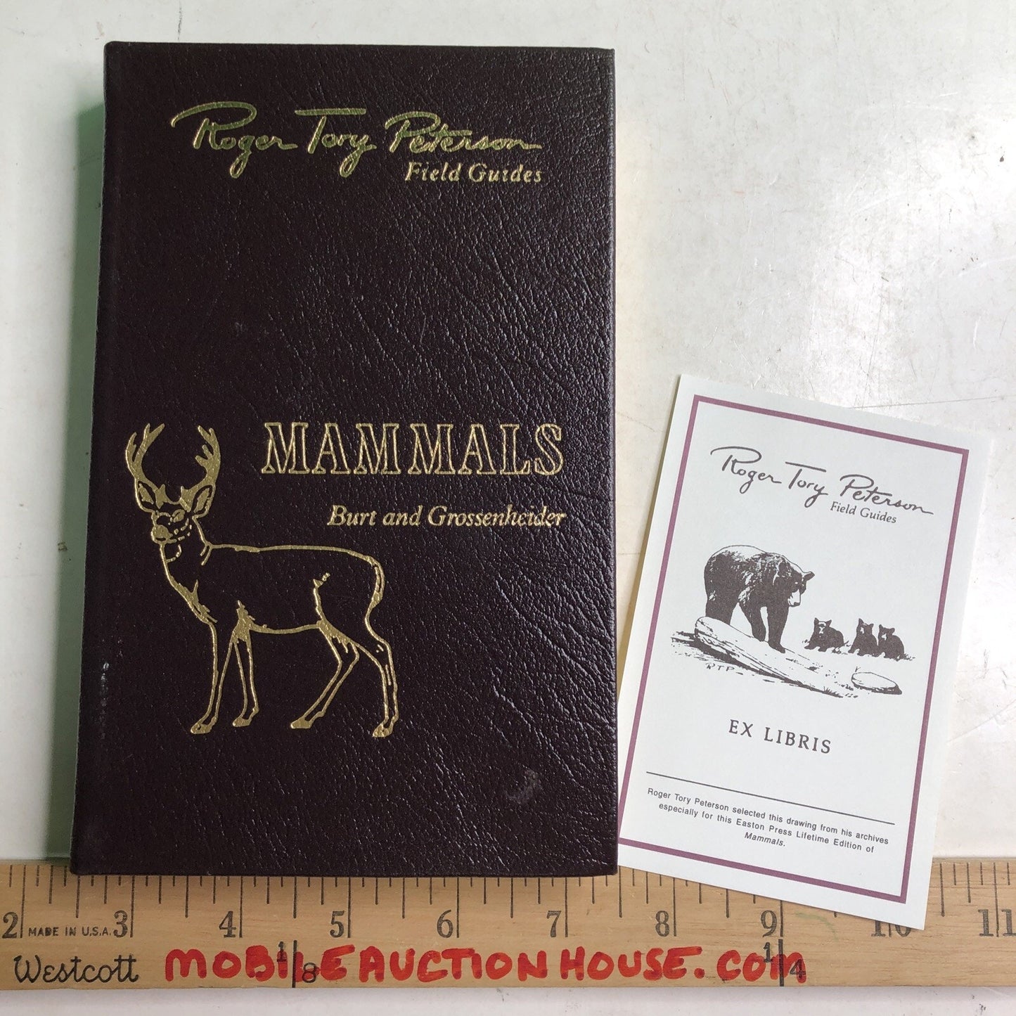Roger Tory Peterson Field Guides: MAMMALS Burt & Grossenheider HC Leatherbound