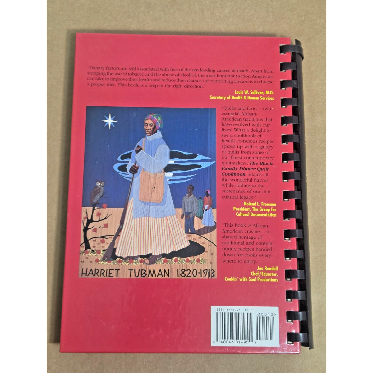 Vintage 1993 Black Family Dinner Quilt Cookbook - Faith Ringgold Art - NCNW