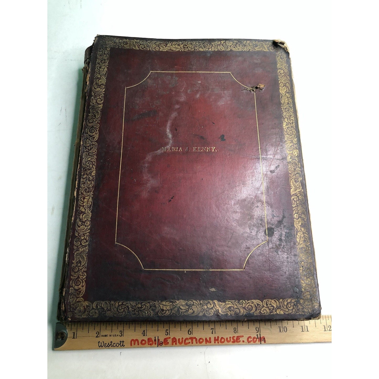 RARE Antique Bound Book of Various Sheet Music Circa Mid 1800’s Custom