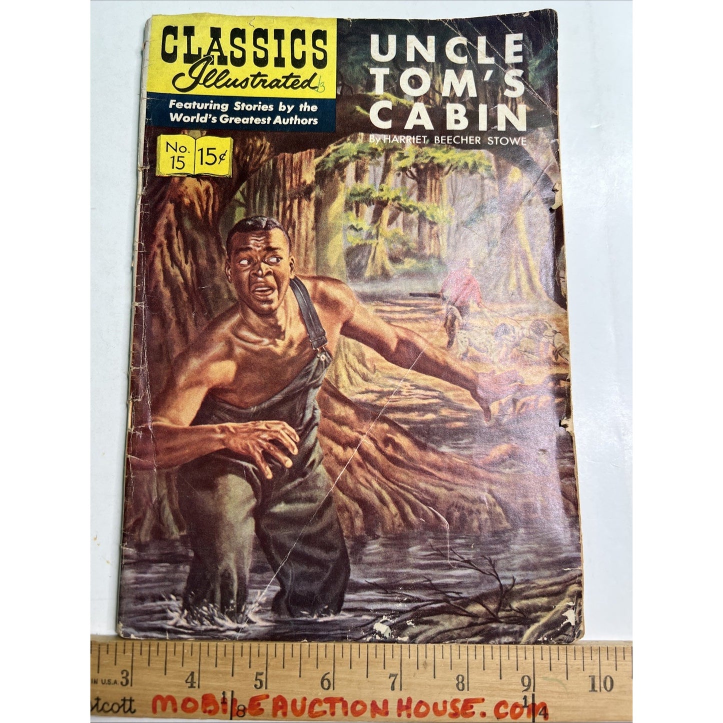 Classics Illustrated #15 Uncle Tom's Cabin 1944 by Harriet Beecher Stowe