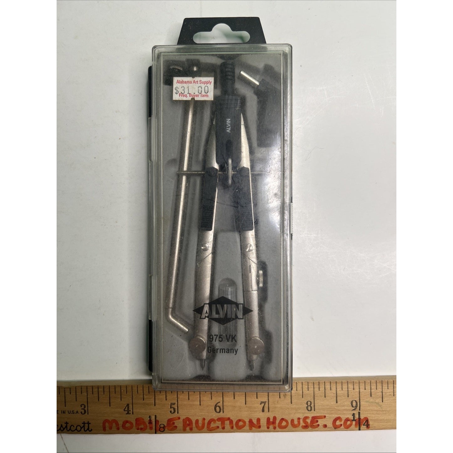 Alvin JET-BOW Compass With Beam Bar No. 975VK West Germany Drafting Machinist