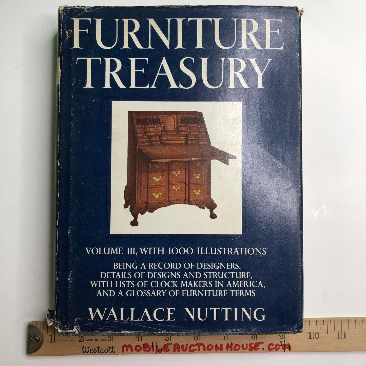 FURNITURE TREASURY VOL III by W. NUTTING HB DJ ILLUST. 1933 10th Printing 1971