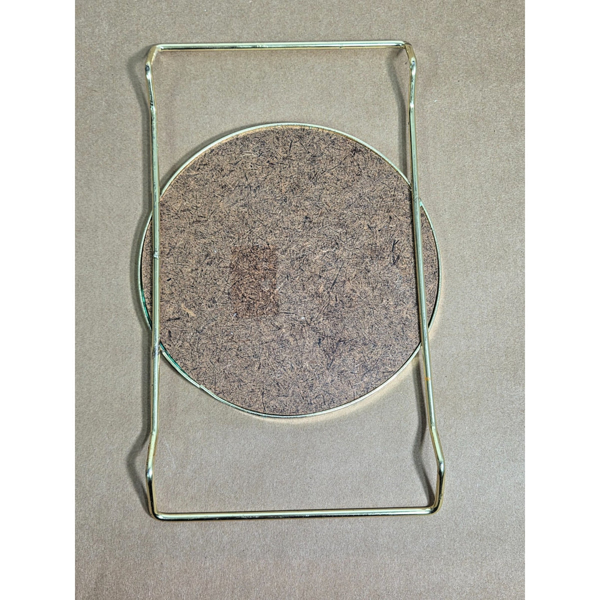 Vintage Mid-Century Modern Mosaic Tile Trivet | Emerald Green & Gold MCM