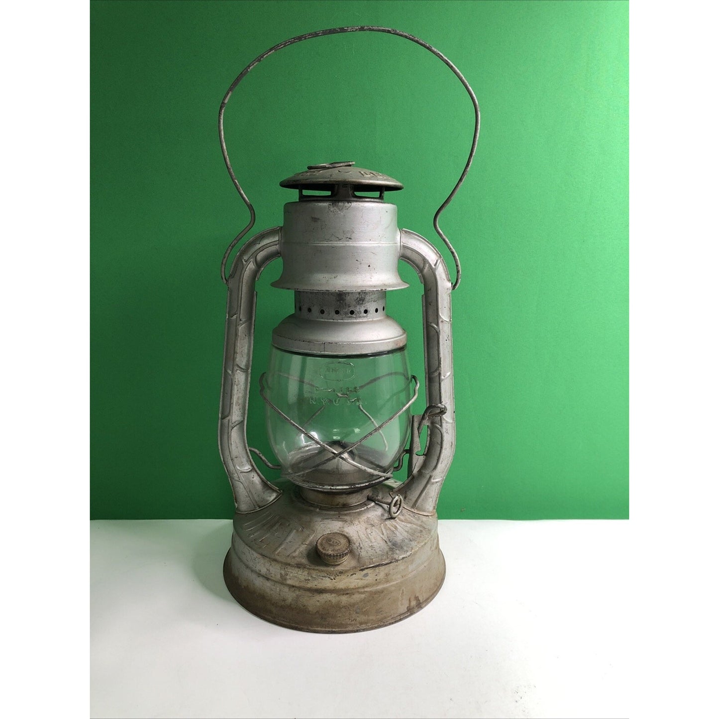 Antique Dietz D-Lite No. 2 Railroad Lantern Train Lamp Kerosene Oil Made In USA