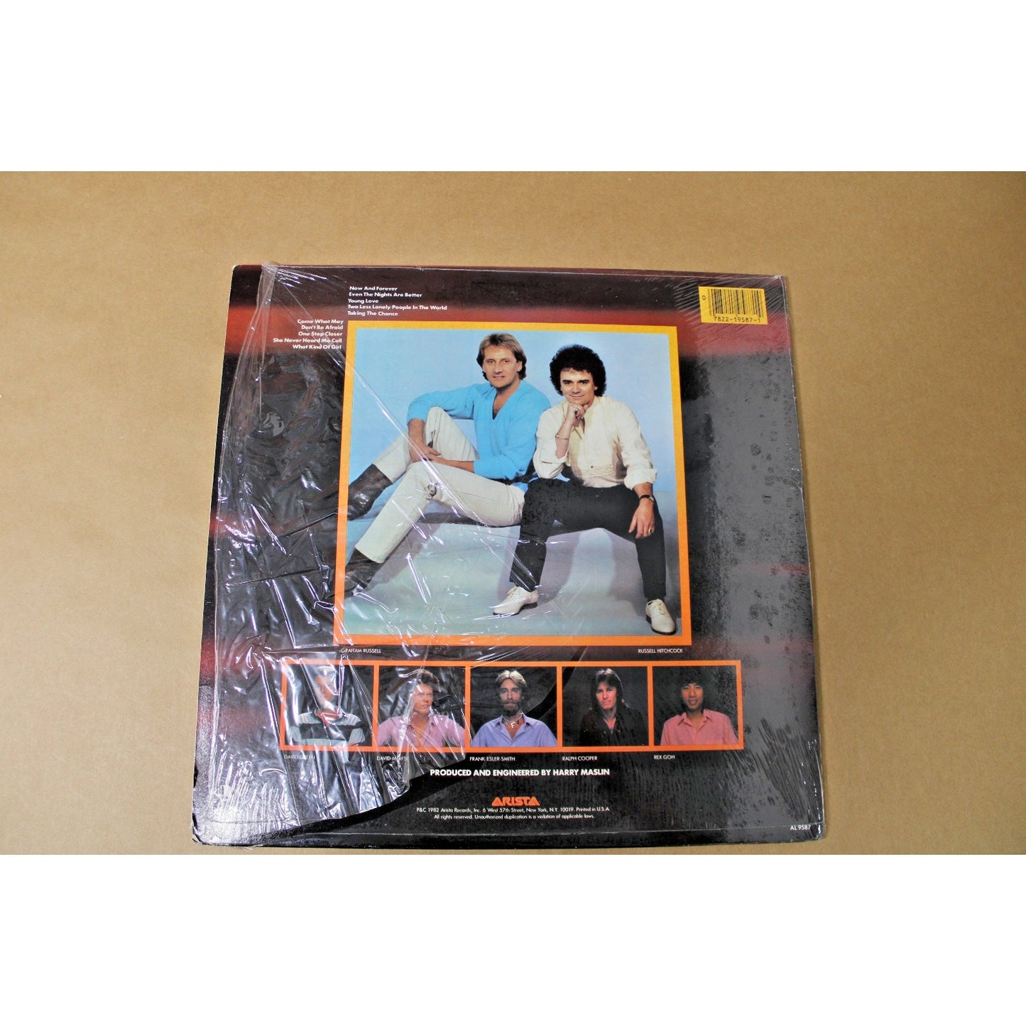 Air Supply Now And Forever Vinyl LP Arista Records 1982 Soft Rock Pop Rock 80s