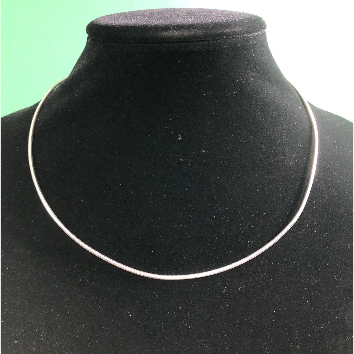 Vintage Sterling Silver Round Snake Chain Necklace 18” Princess Length Gift