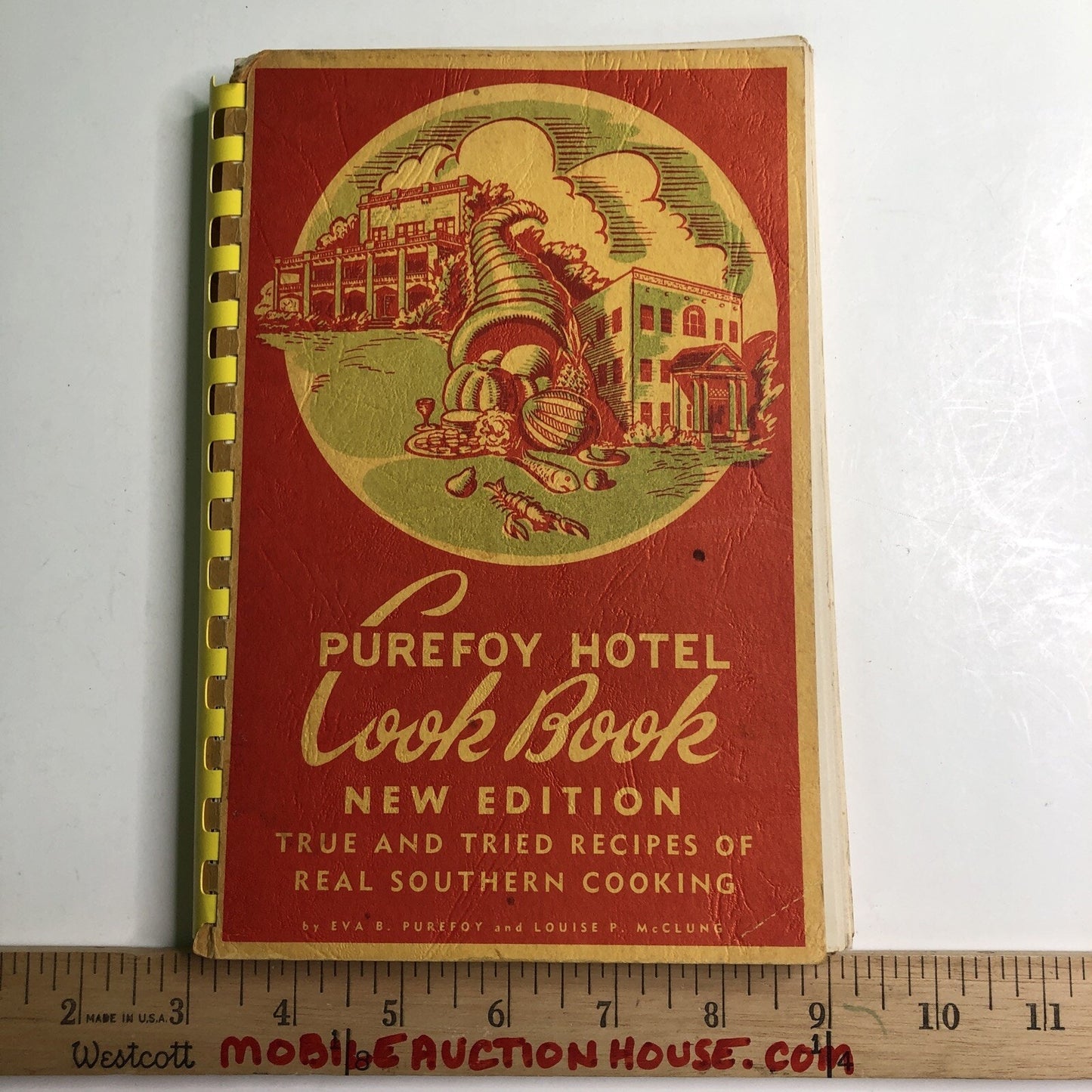 Purefoy Hotel Cook Book 1960 Talladega Alabama Southern Cooking Vintage AL