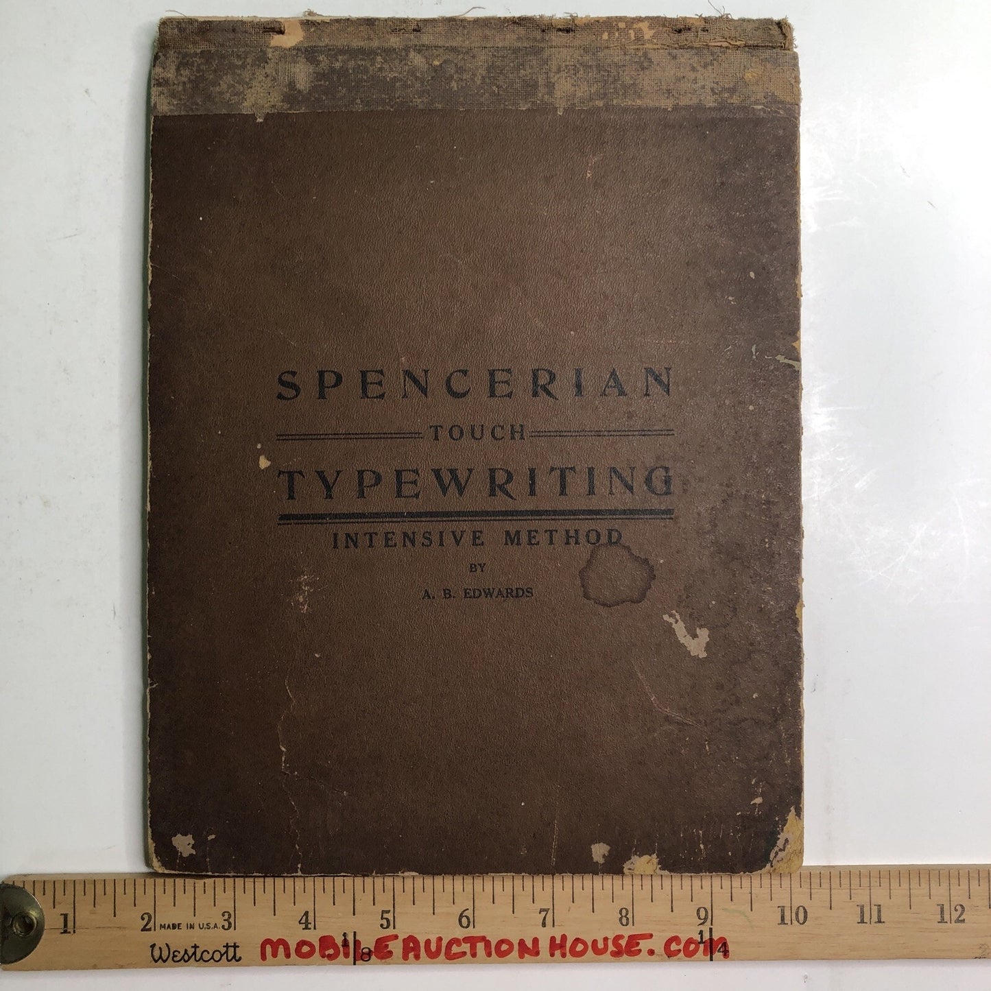 1911 Spencerian Touch Typewriting Intensive Method A. B. Edwards New Orleans LA