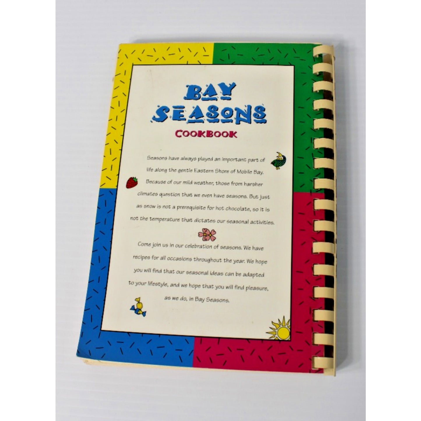 Bay Seasons Cookbook, 1996 Jr. Auxiliary of the Eastern Shore, Mobile Bay, AL