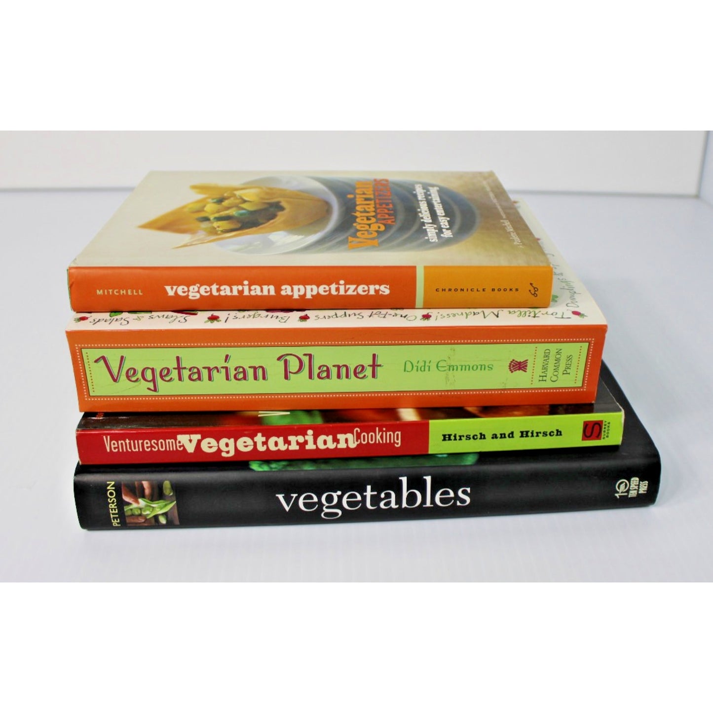 Venturesome Vegetarian Cookbook Lot- 4 Healthy Recipe Cooking Collections