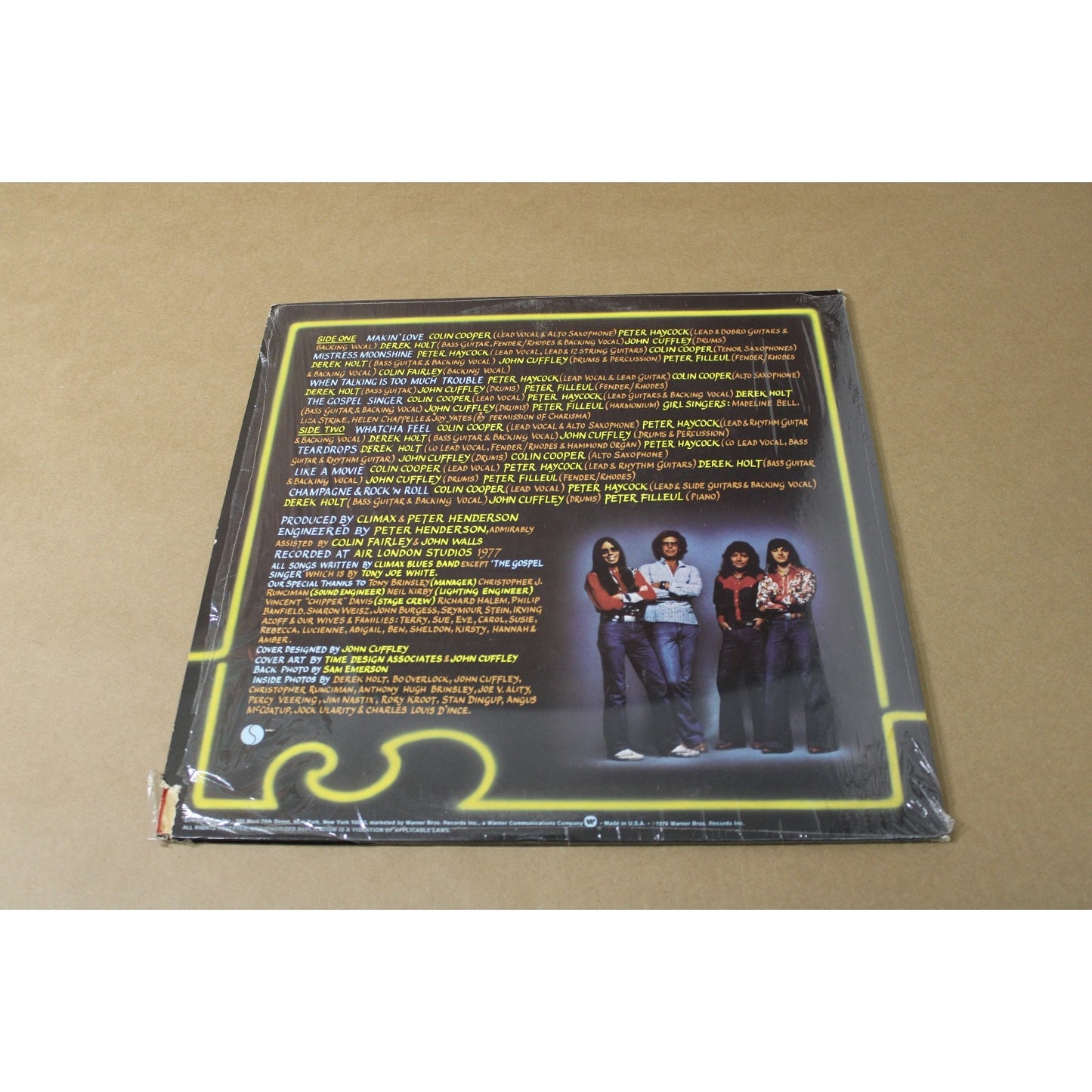 1978 British Blues Rock Band Climax- Shine On, Sire, Recorded in London, NM!