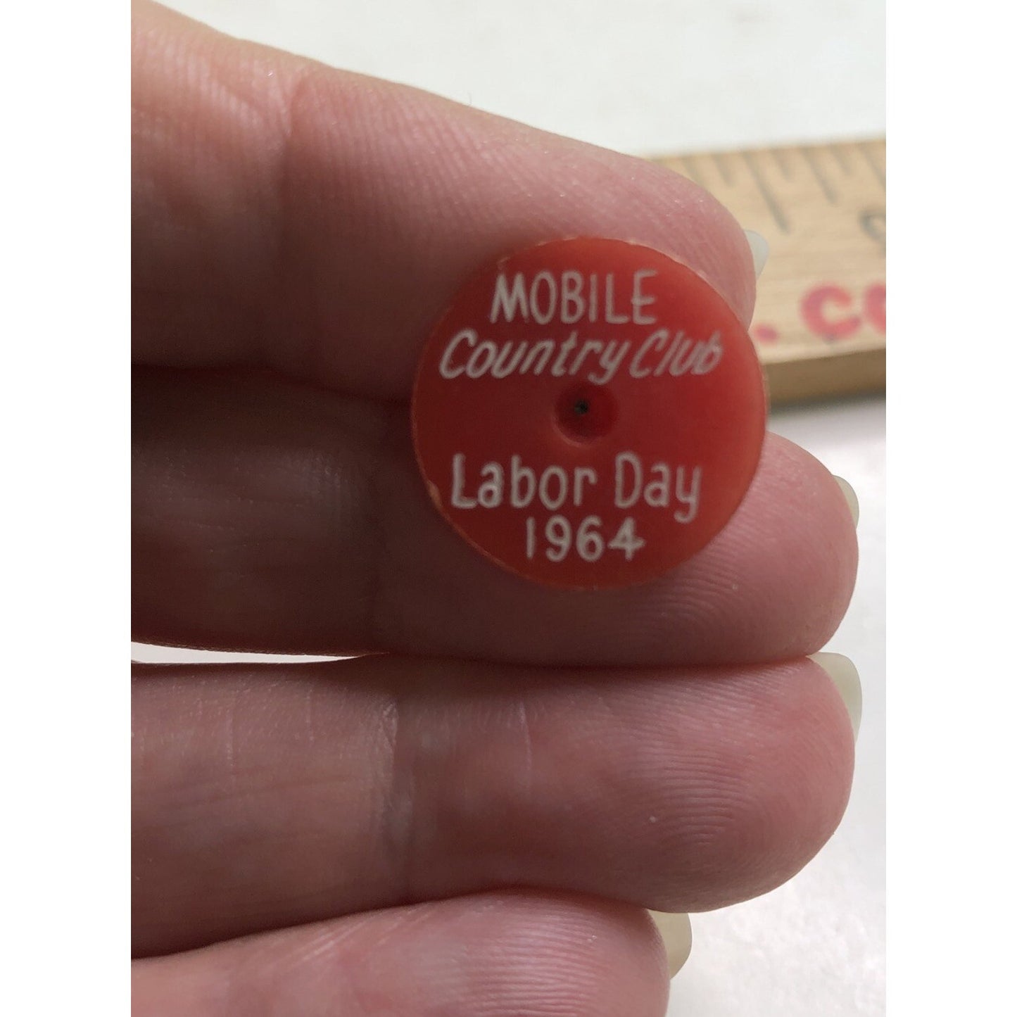 1964 GOLF BALL MARKER Mobile Alabama Country Club Labor Day Event