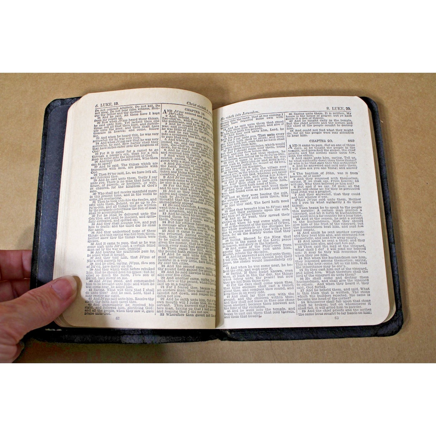 Vintage Bible New Testament Pocket Size 1940s Unknown Edition VTG Mini