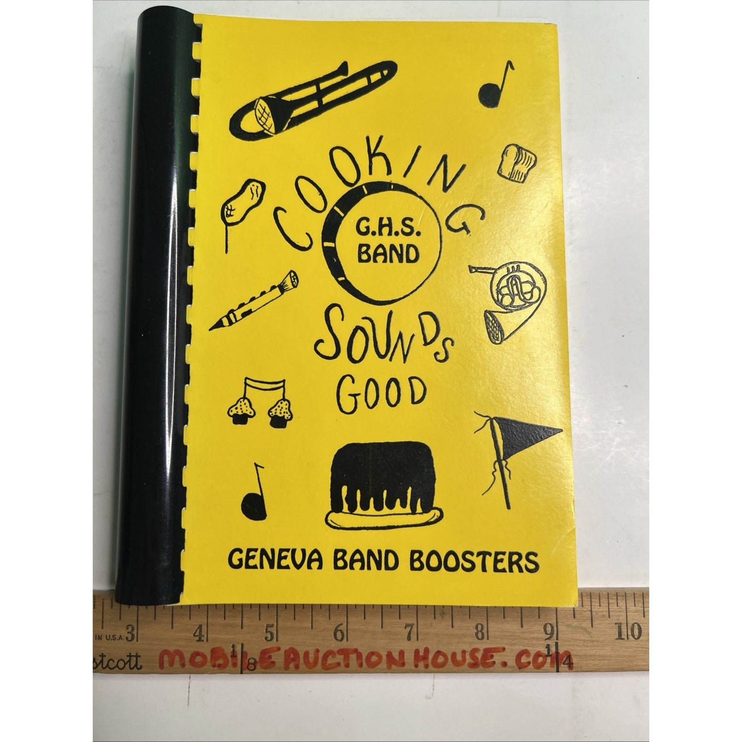 1979 Cookbook Geneva High School Band Boosters Cooking Sounds Good Comb Bound