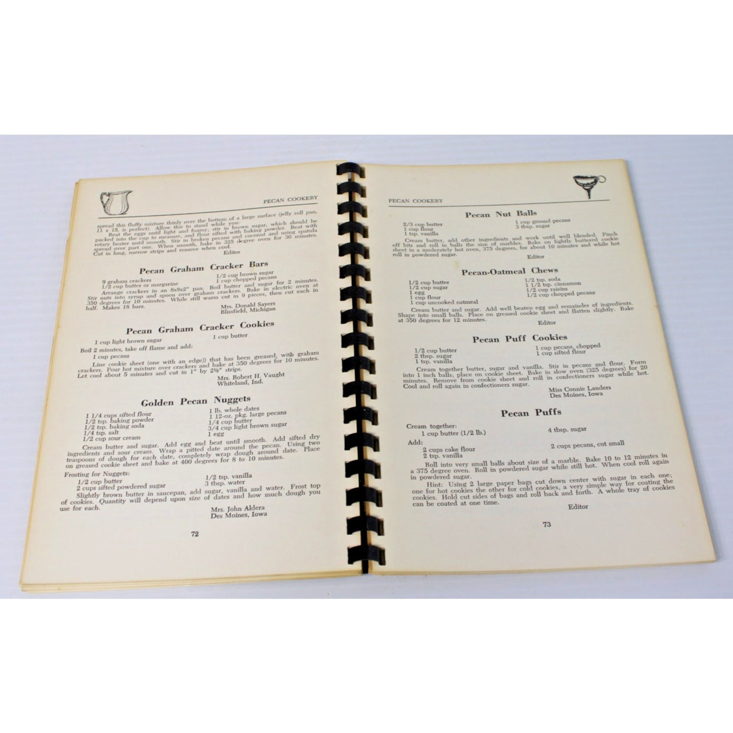 VTG. Pecan Cookery For The Gourmet H. M. Thames Azalea Pecan Co. Mobile, AL 1973