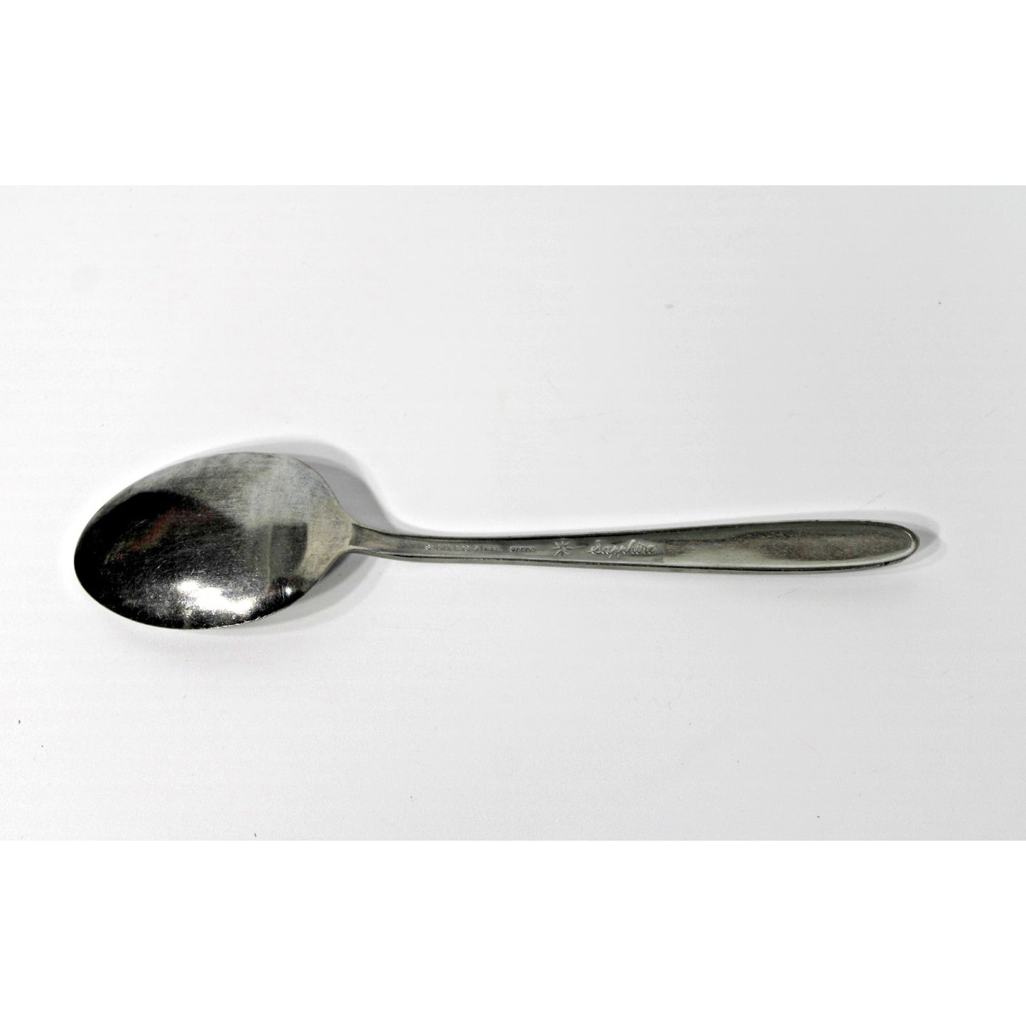 Vintage MCM Atomic Starburst Flatware, NASCO Stainless SAPPHIRE Table Spoon