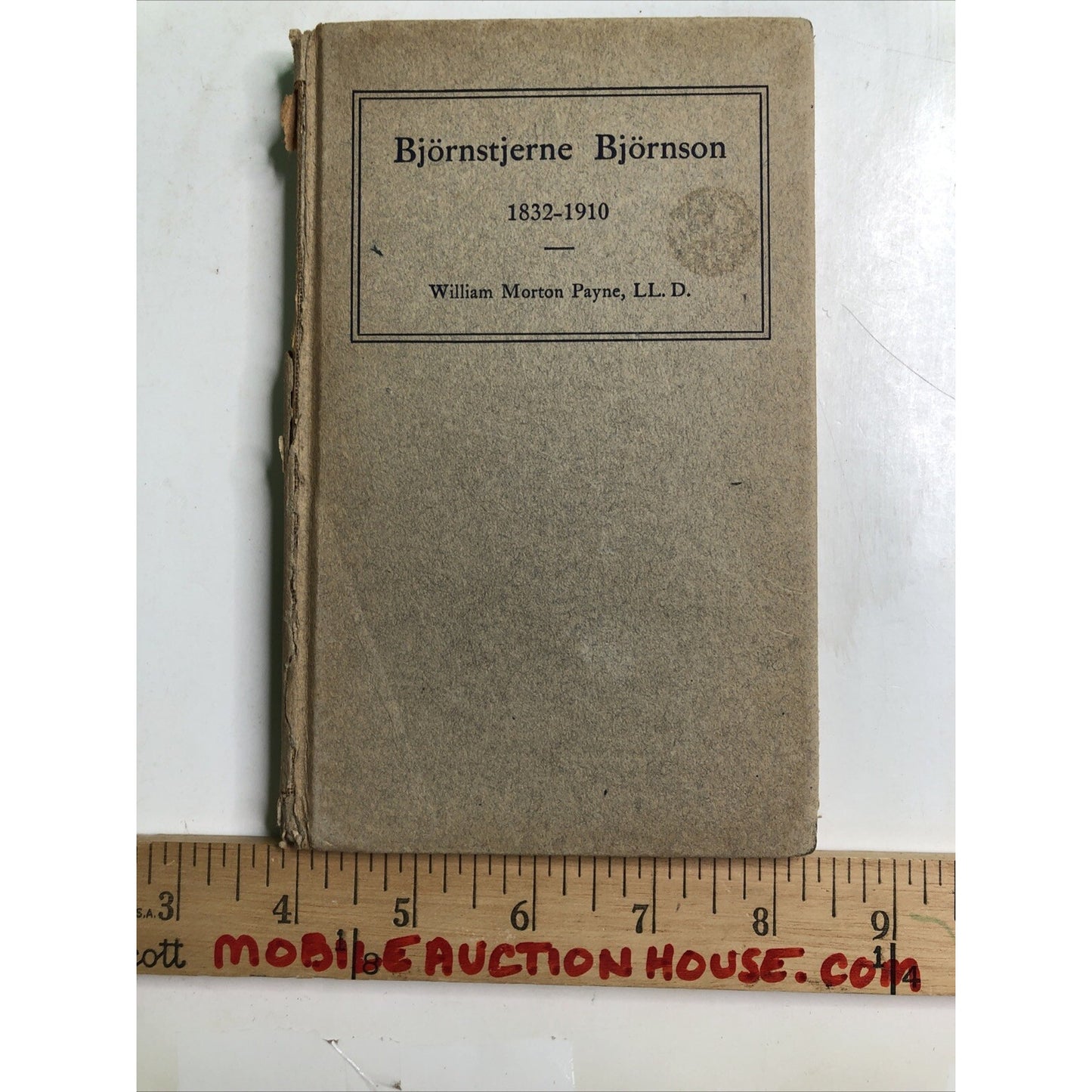 Bjornstjerne Bjornson 1832-1910 by William Morton Payne Published 1910 1st Ed.