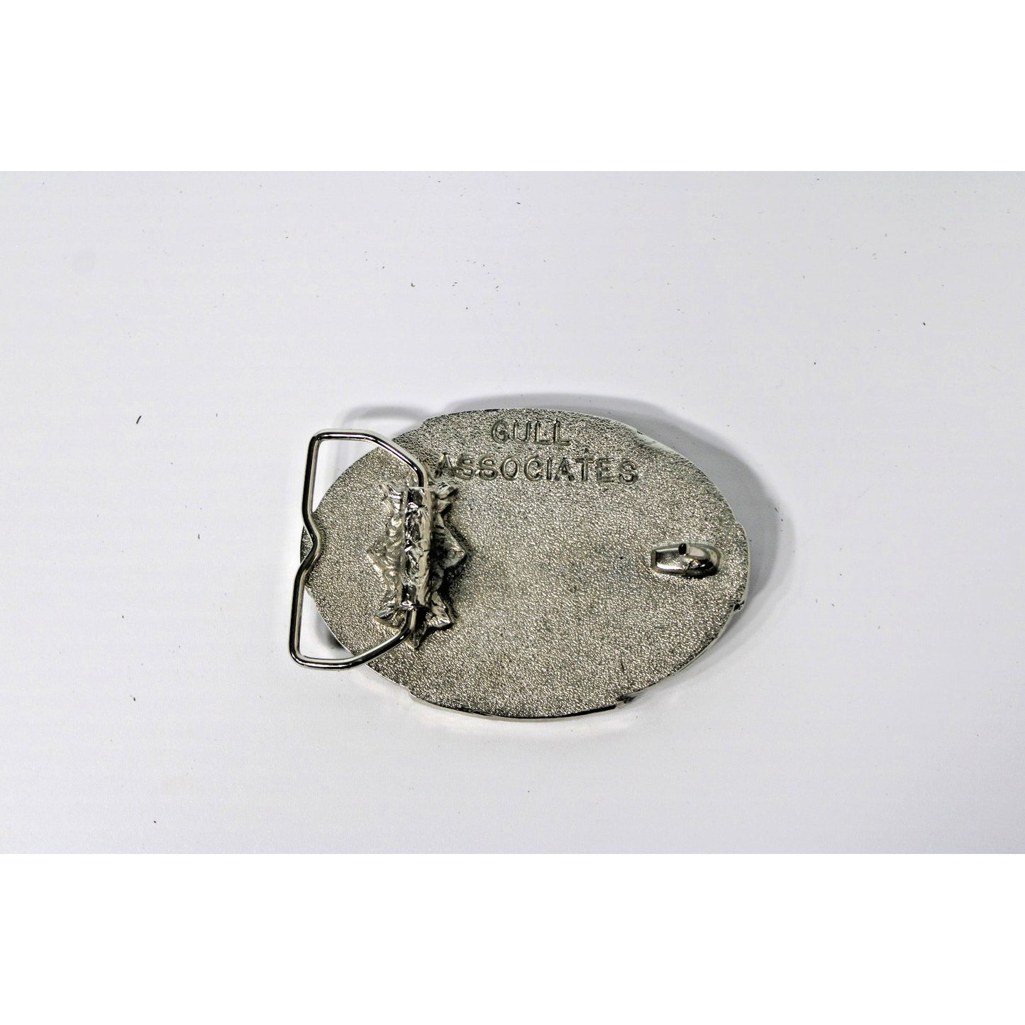 Vintage USN/US NAVY Belt Buckle SUBMARINE Silent Service, Western Pewter Enamel