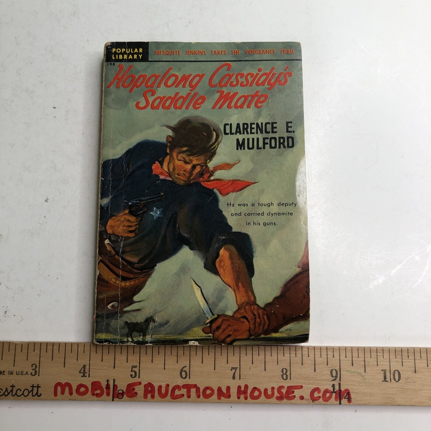 RARE Hopalong Cassidy's Saddle Mate (Pop Library #198) Paperback Excellent 1926