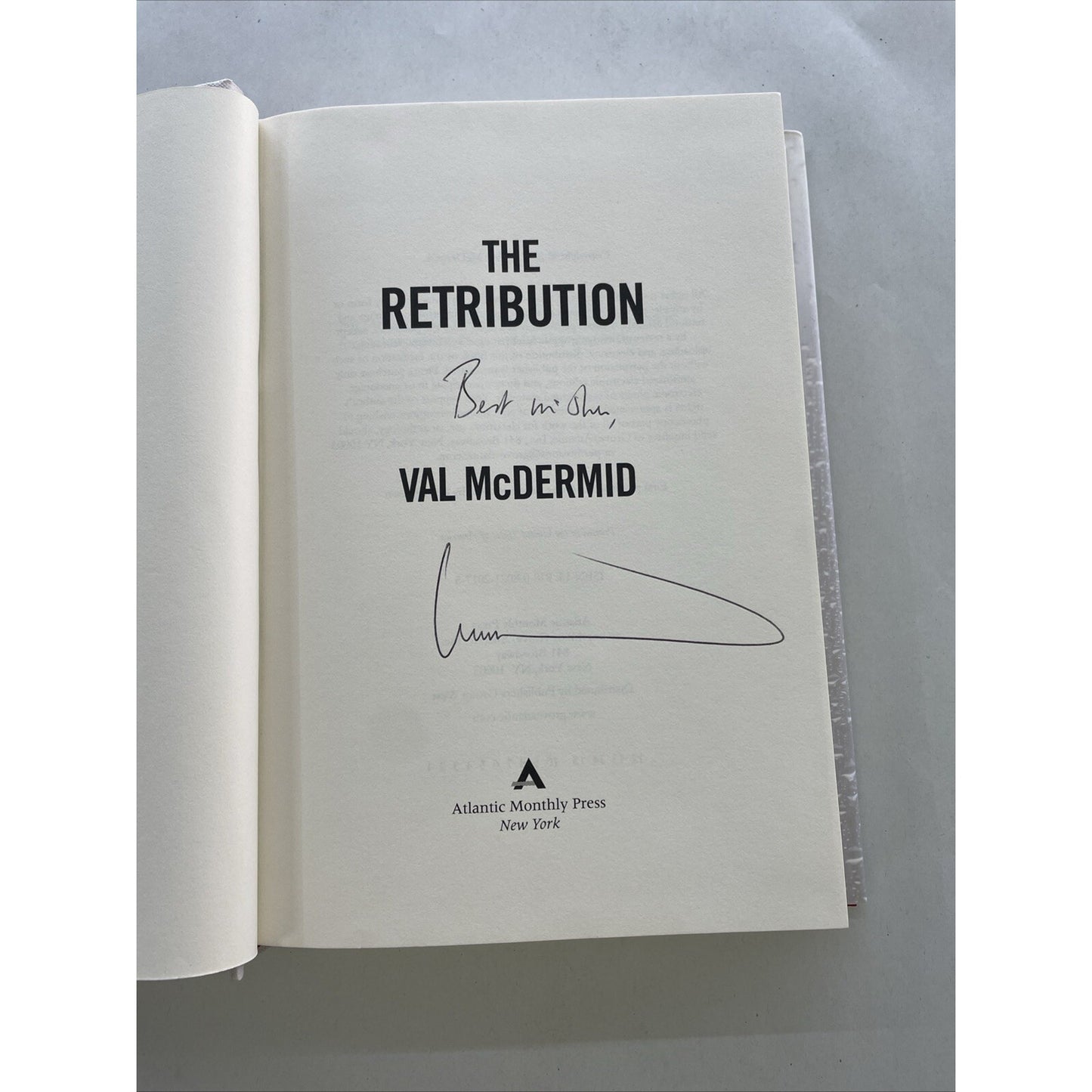 Tony Hill Novels Ser.: The Retribution by Val McDermid (2012, HC) AUTHOR SIGNED