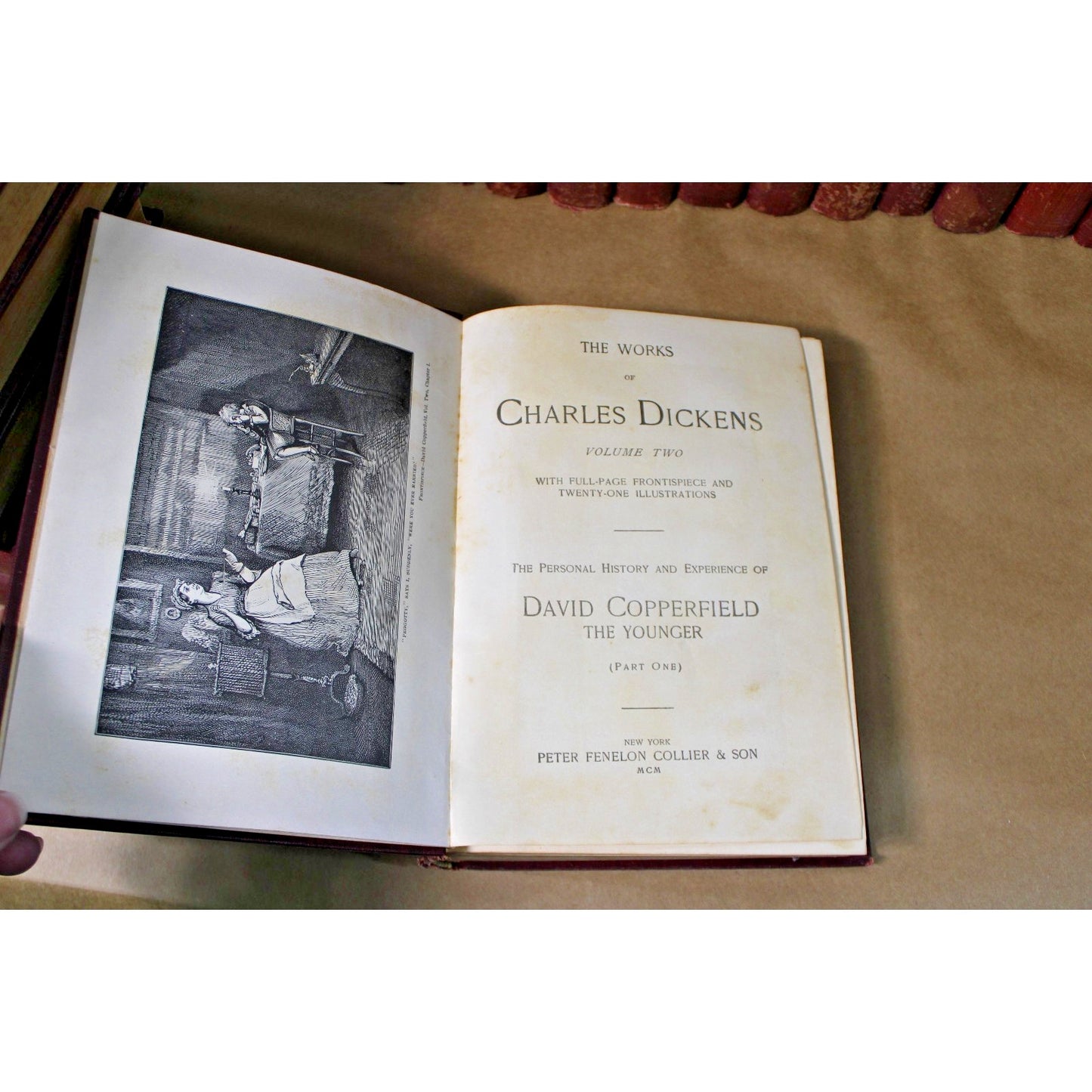 30 Volume "The Works of Charles Dickens" Complete Antique Set, 1900-01 Collier