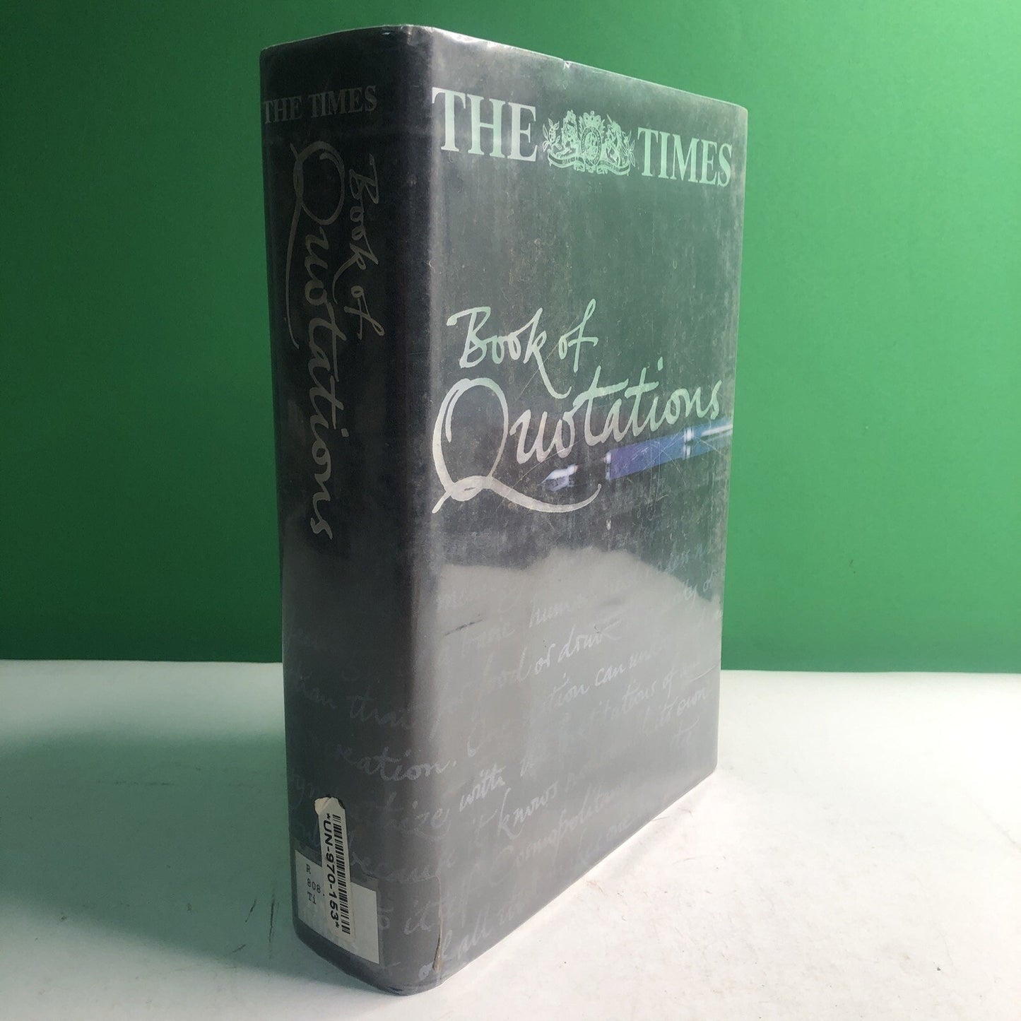 The Times BOOK OF QUOTATIONS 2000 HC DJ Ex Library