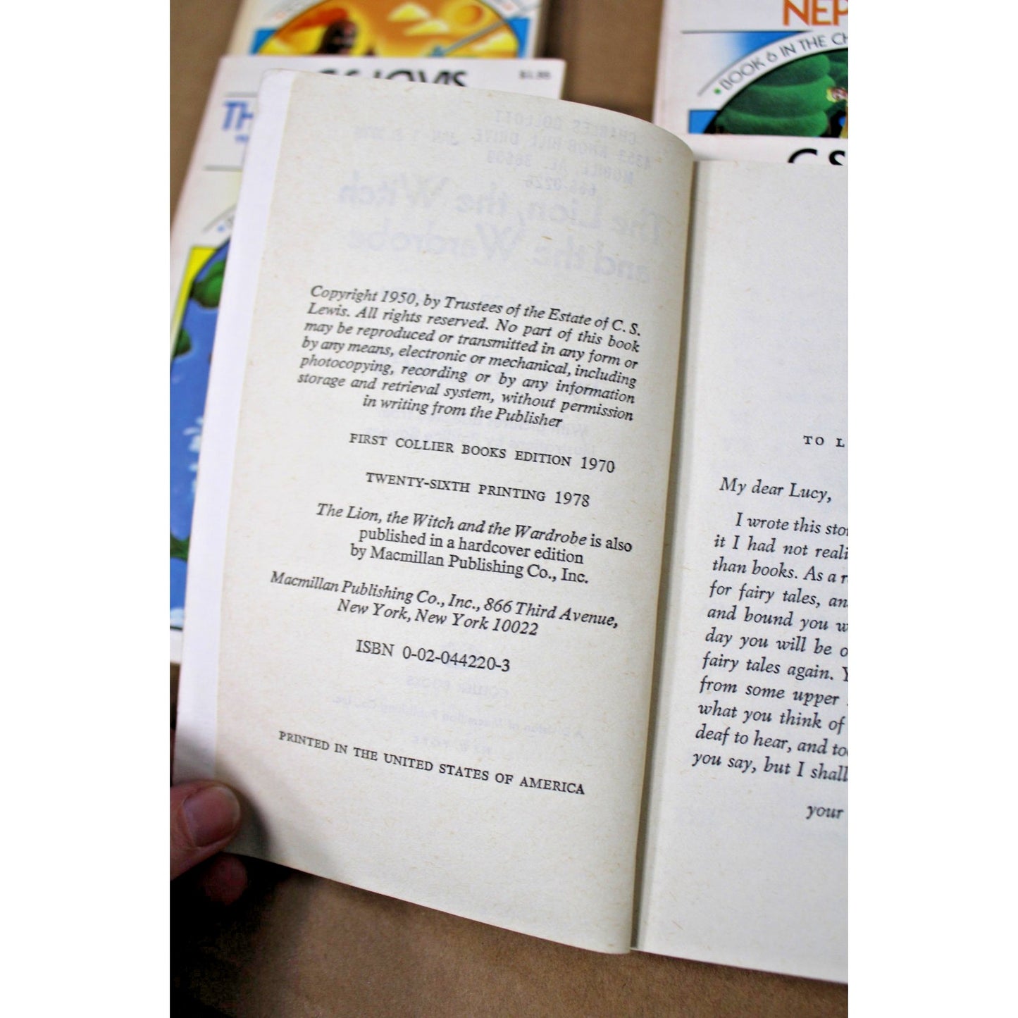 Vintage Chronicles of Narnia Box Set, 7 books by C.S.Lewis, Art by Roger Hane