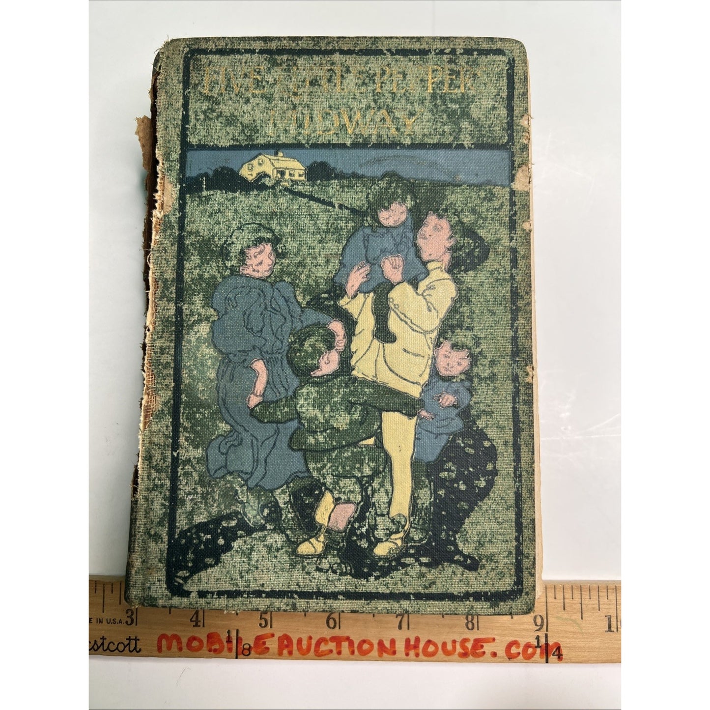 The Five Little Peppers Midway Margaret Sidney 1904 HC Illustrated Damaged