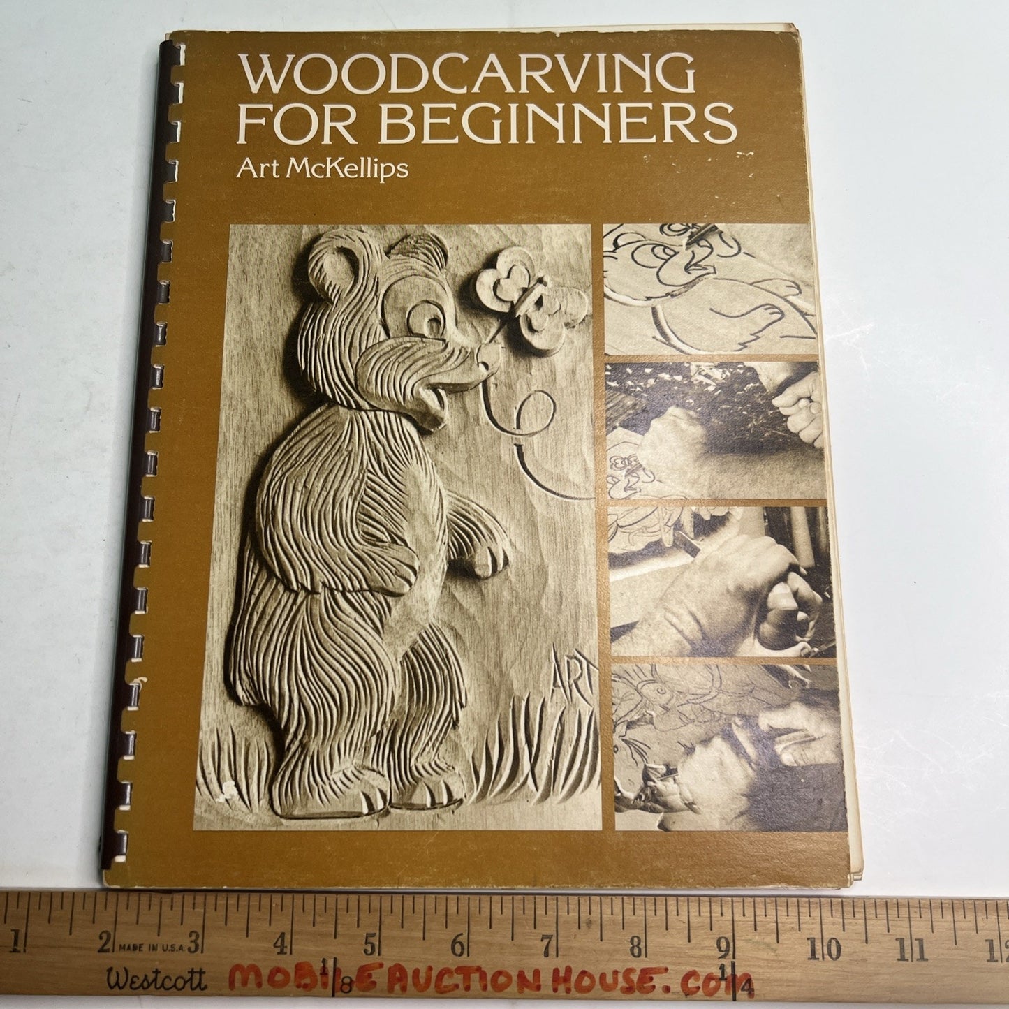 Woodcarving for Beginners by Art McKellips Comb Bound PB 1977 Illustrated