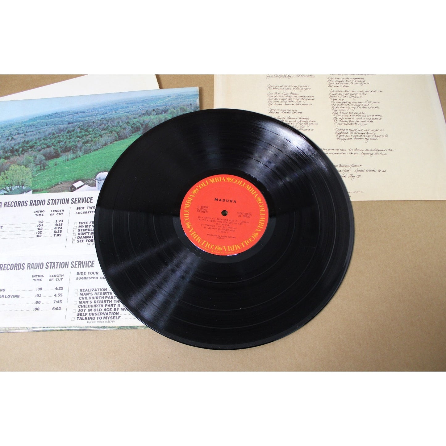 MADURA Self Titled 1971 Album Columbia 2LP w/ Poster Insert, Promo Copy