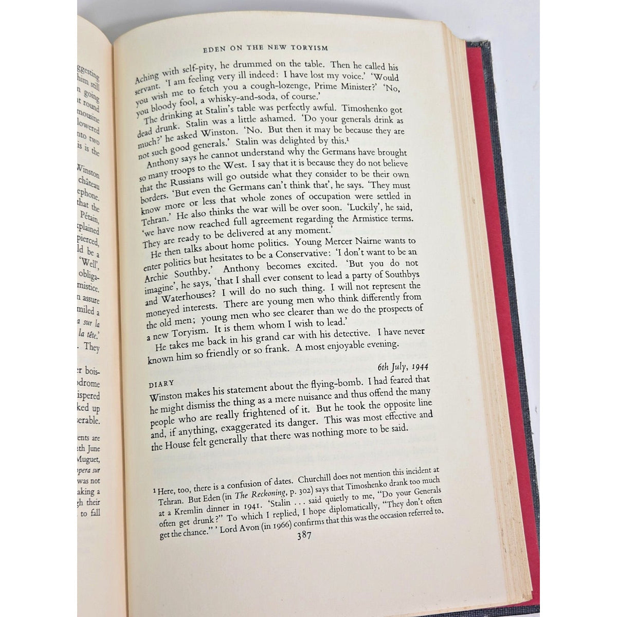1967 The War Years Diaries and Letters 1939-1945 Harold Nicolson Volume II WWII