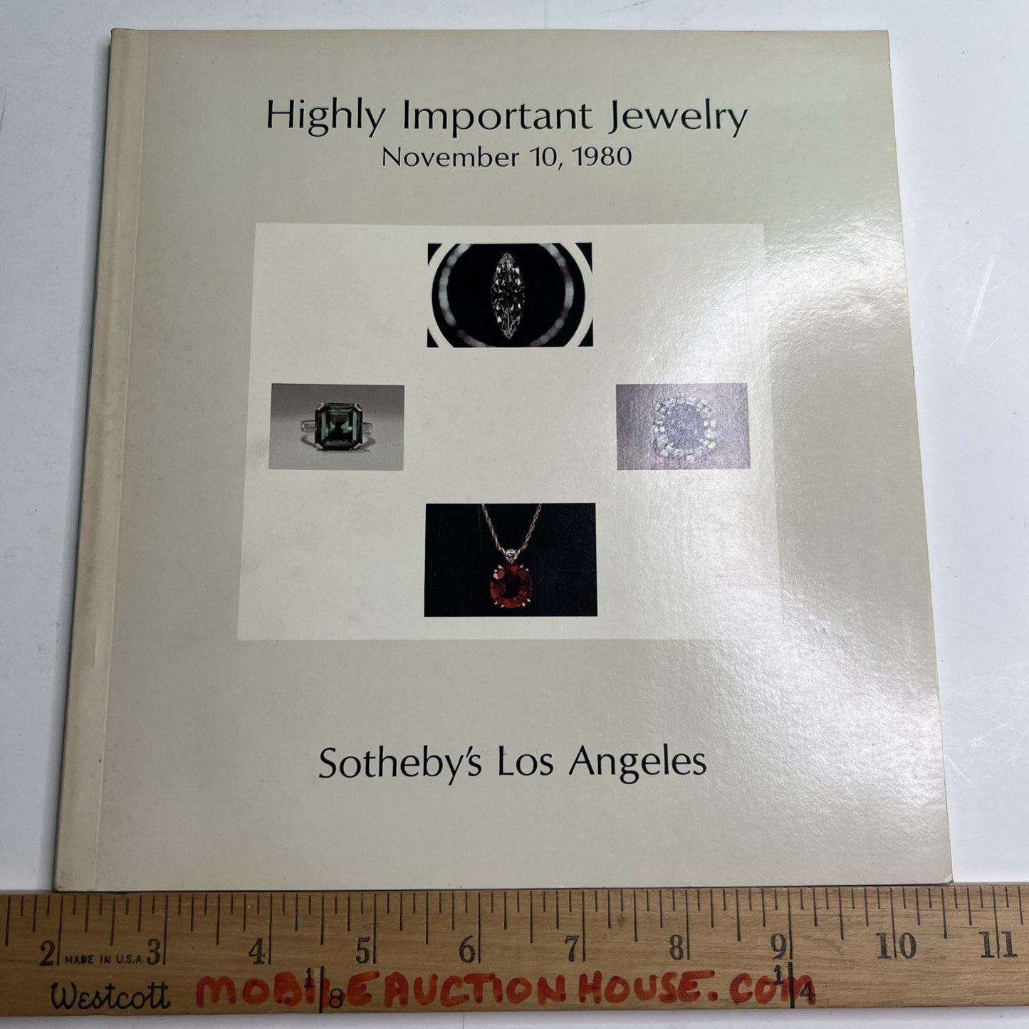 Sotheby’s Los Angeles Auction Catalog November 10, 1980 Highly Important Jewelry