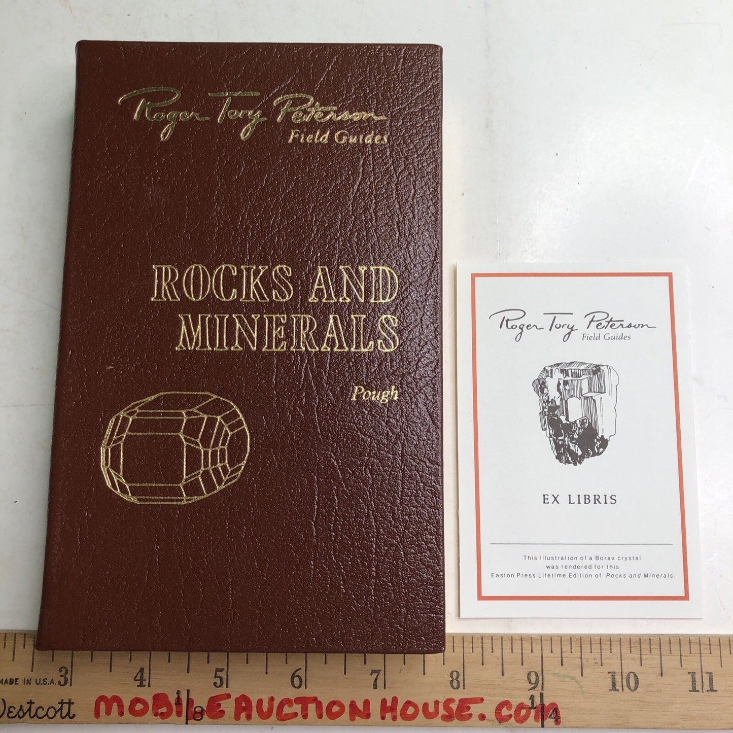 Roger Tory Peterson Field Guides: ROCKS & MINERALS HC Leather Bound Bookplate