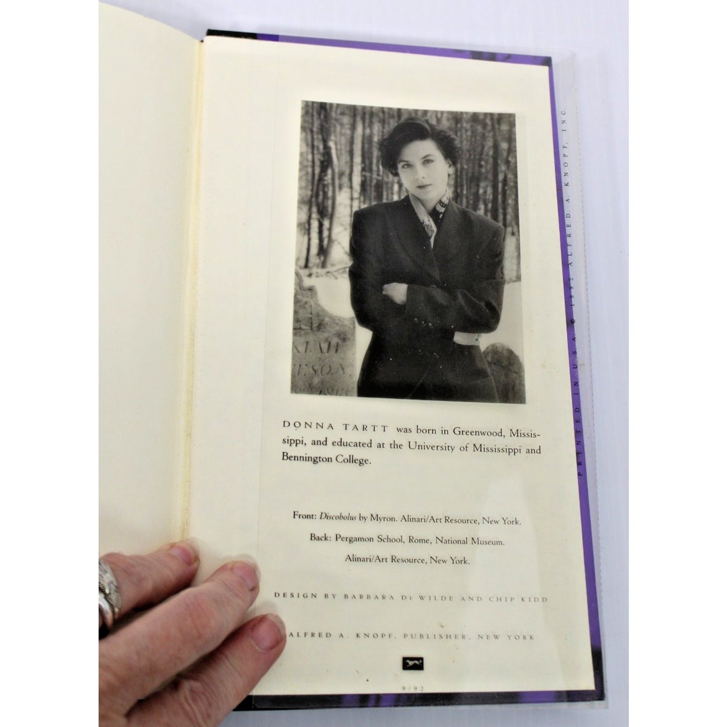 The Secret History- Donna Tartt, 1992, 1st Edition, 1st Printing Debut- HC/ DJ
