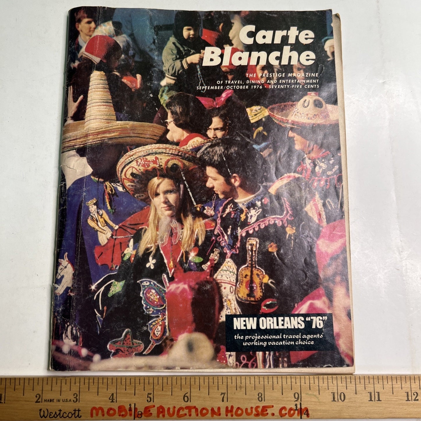Carte Blanche Magazine Sept/Oct 1976 Prestige Dining Travel NEW ORLEANS LA
