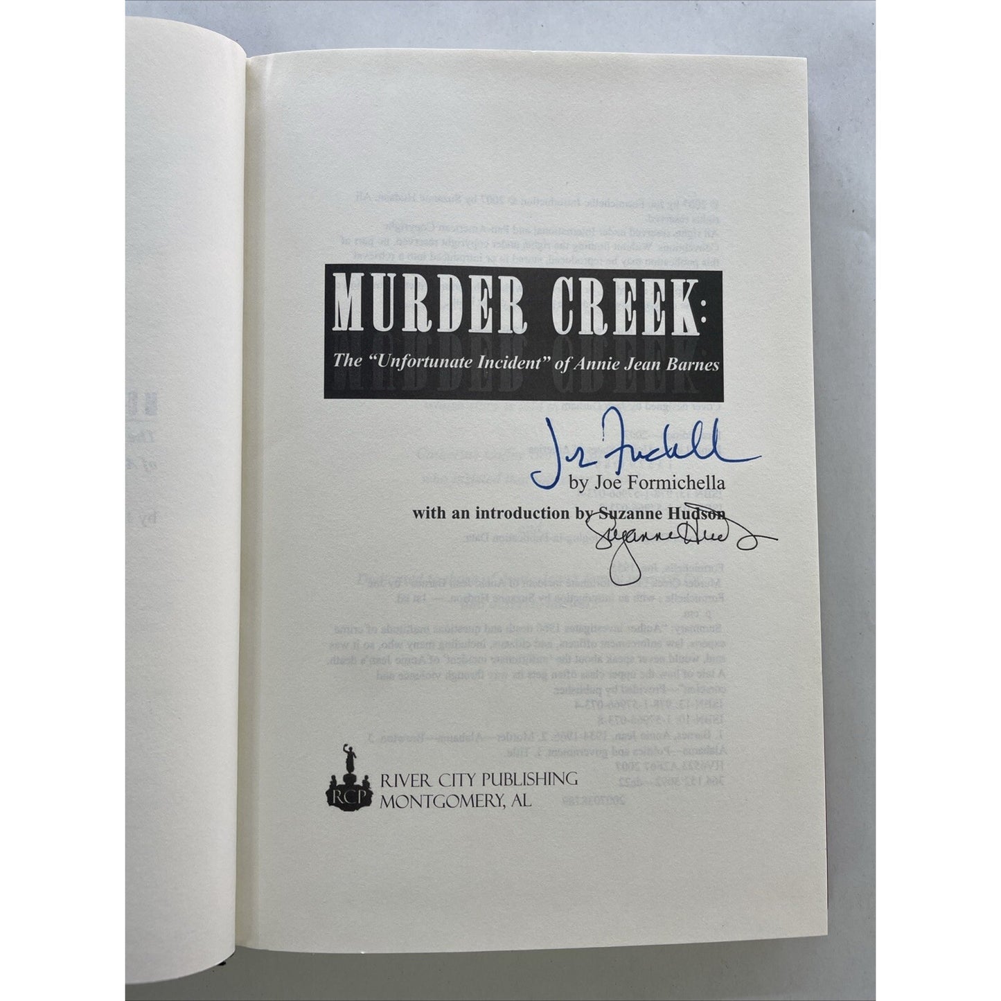 Murder Creek : The Unfortunate Incident of Annie Jean Barnes by Joe Formichella