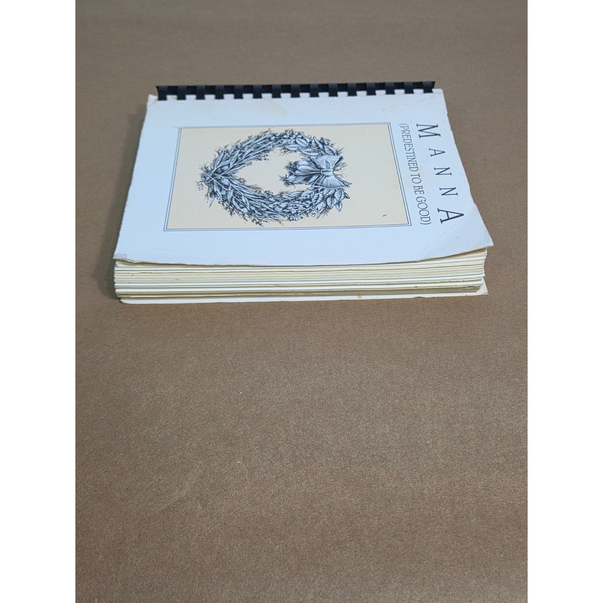 Vintage 1980s MANNA: Predestined to be Good Church Cookbook Mobile Alabama AL