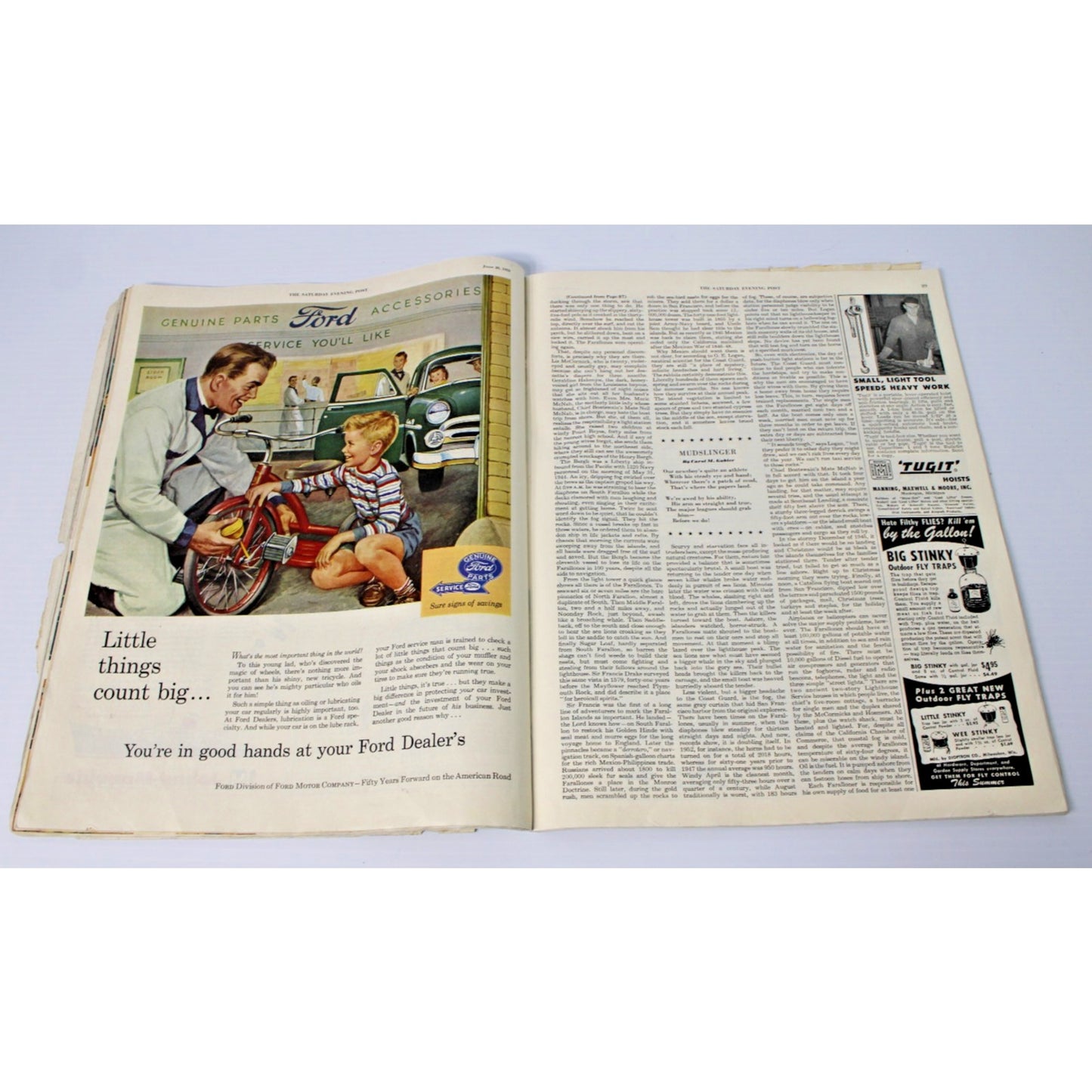 1953 June 20 Saturday Evening Post Magazine- Eisenhower, Vintage Ads, Retro