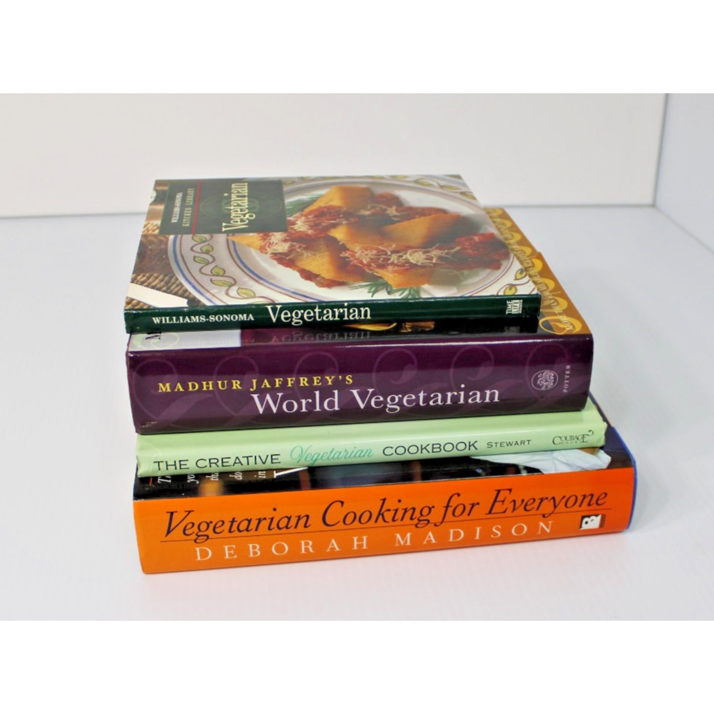 4 Healthy Cookbooks: Vegetarian Cooking For Everyone, World Vegetarian, 1990s